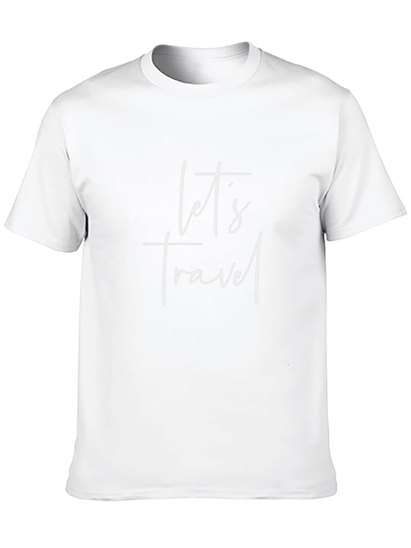 Lets Travel Black Graphic Tee