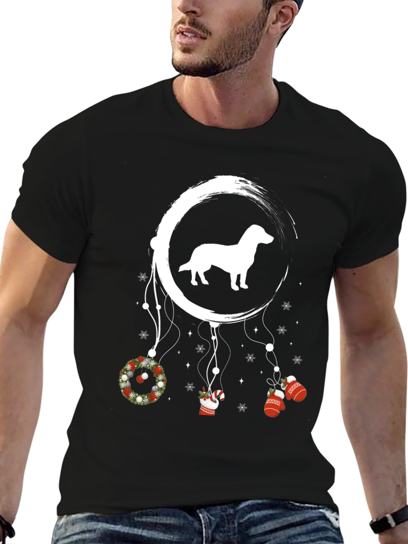 Dachshund Christmas Dreamcatcher T-Shirt