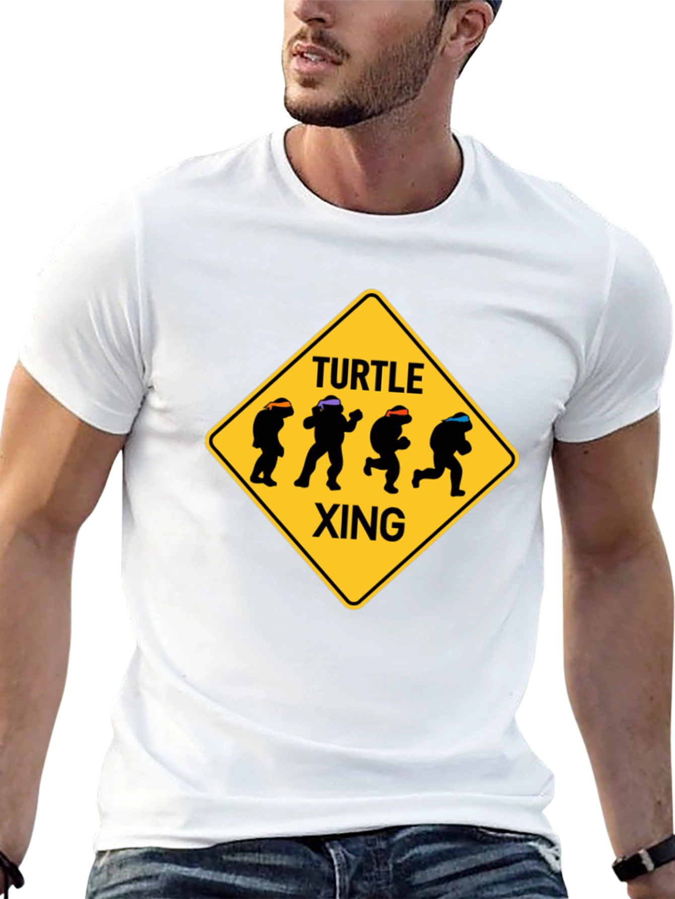 Turtle Xing T-Shirt - Ninja Turtle Crossing Tee