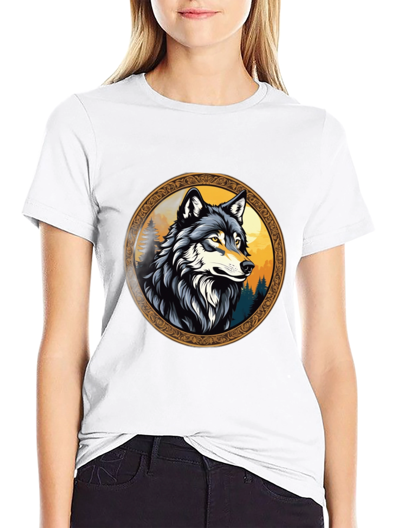 Wolf Graphic Tee - Wildlife Design