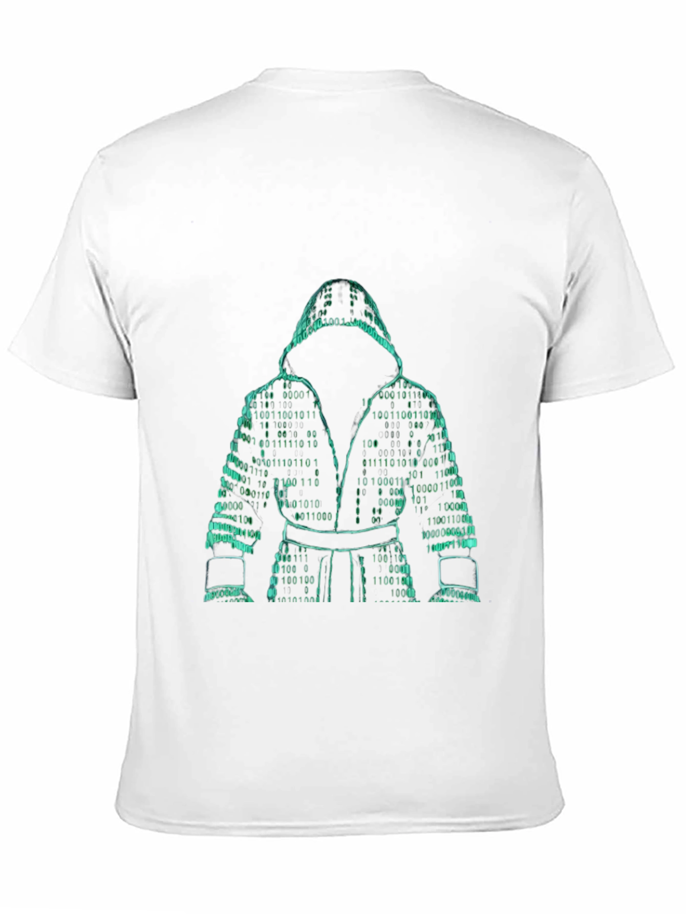 Binary Code Boxer Graphic Tee - Stylish Geek Chic