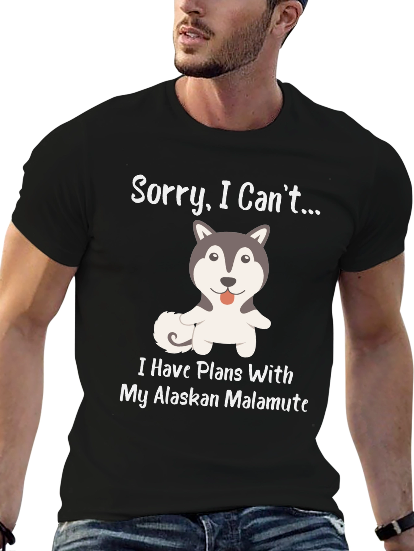 Alaskan Malamute T-Shirt - Sorry I Cant...