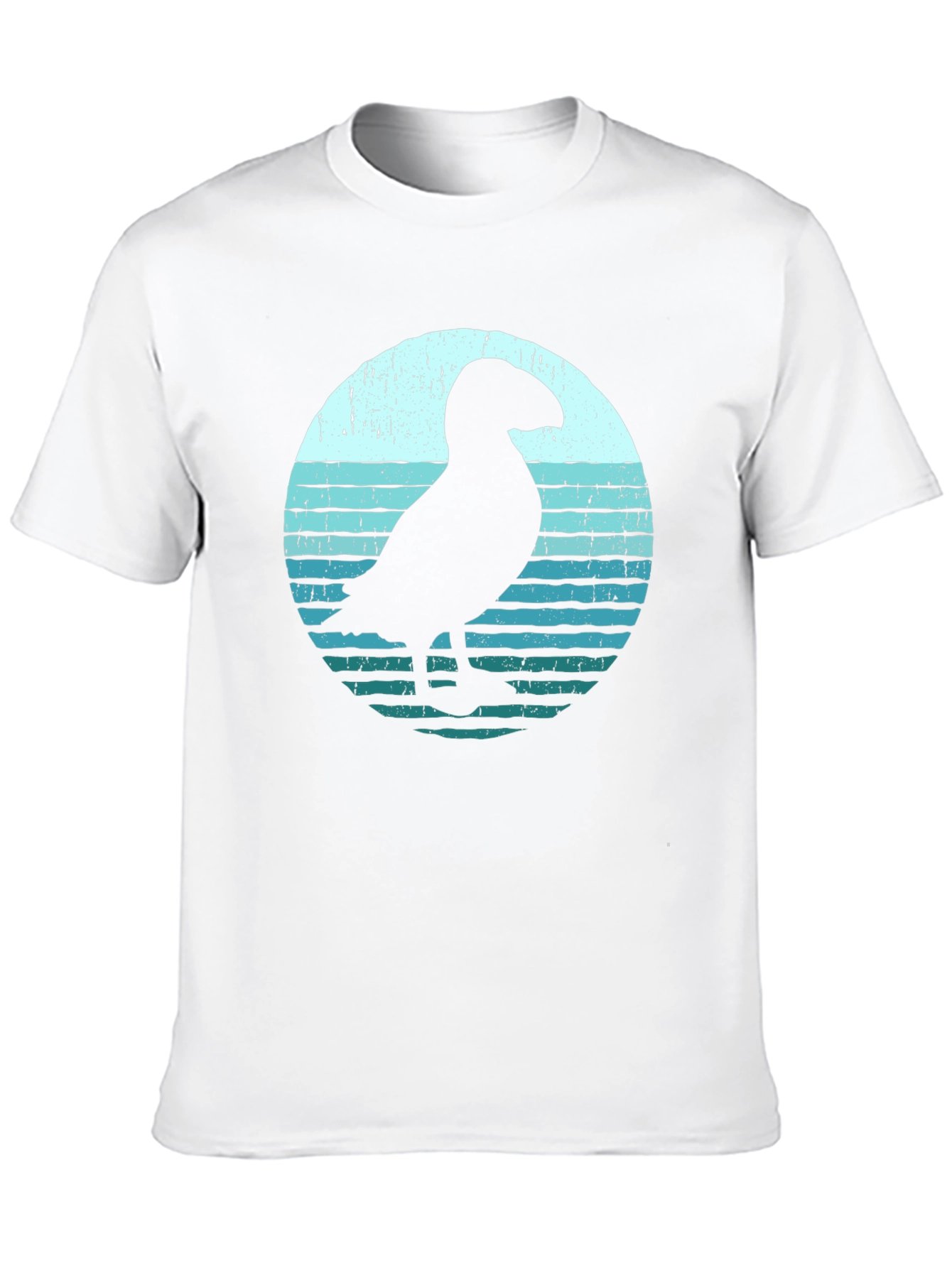 Puffin Silhouette Graphic Tee - Black