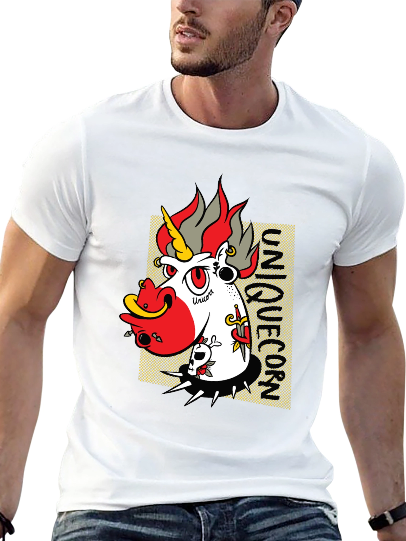 Edgy Unicorn Graphic Tee