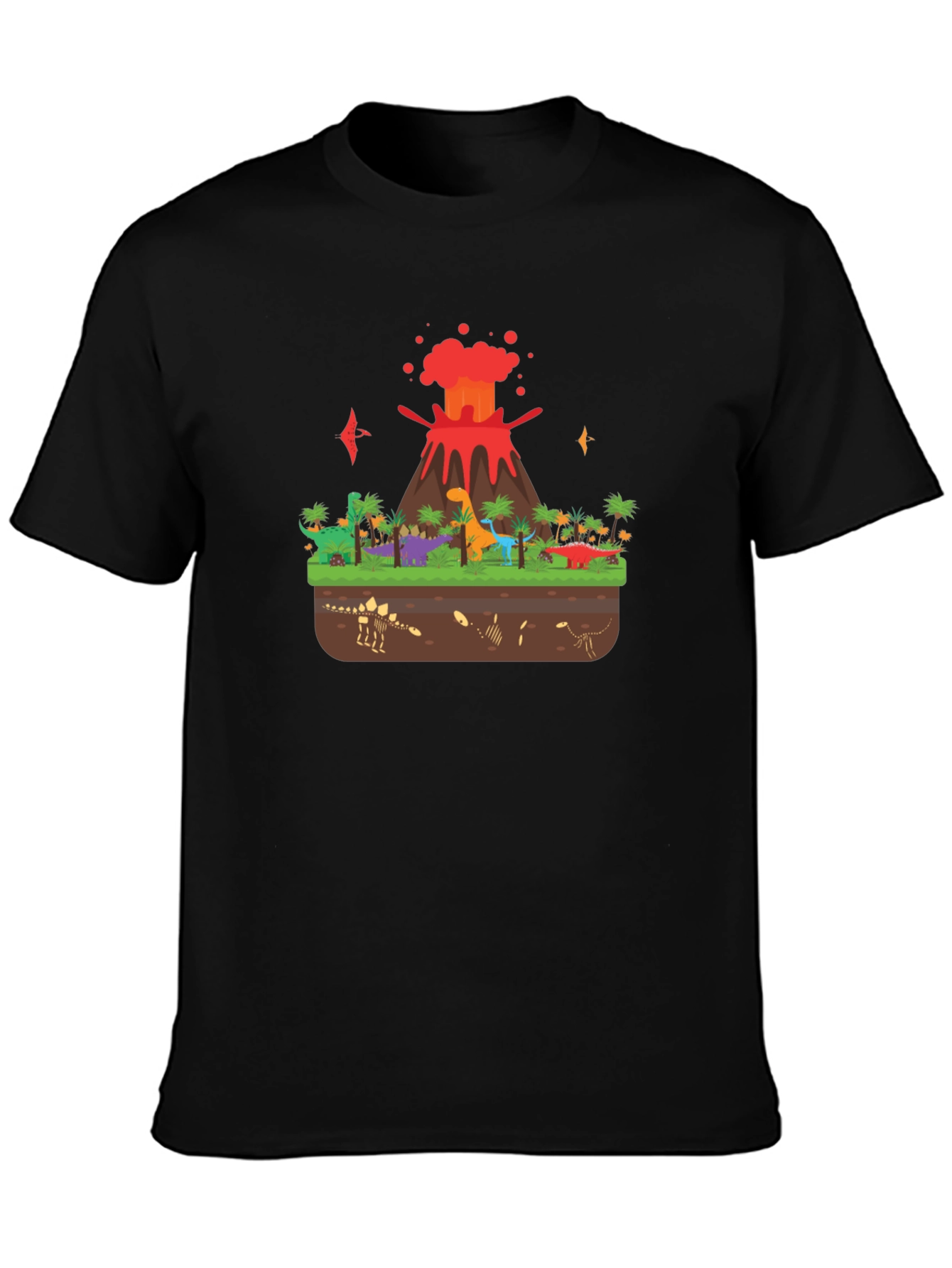 Dinosaur Volcano T-Shirt
