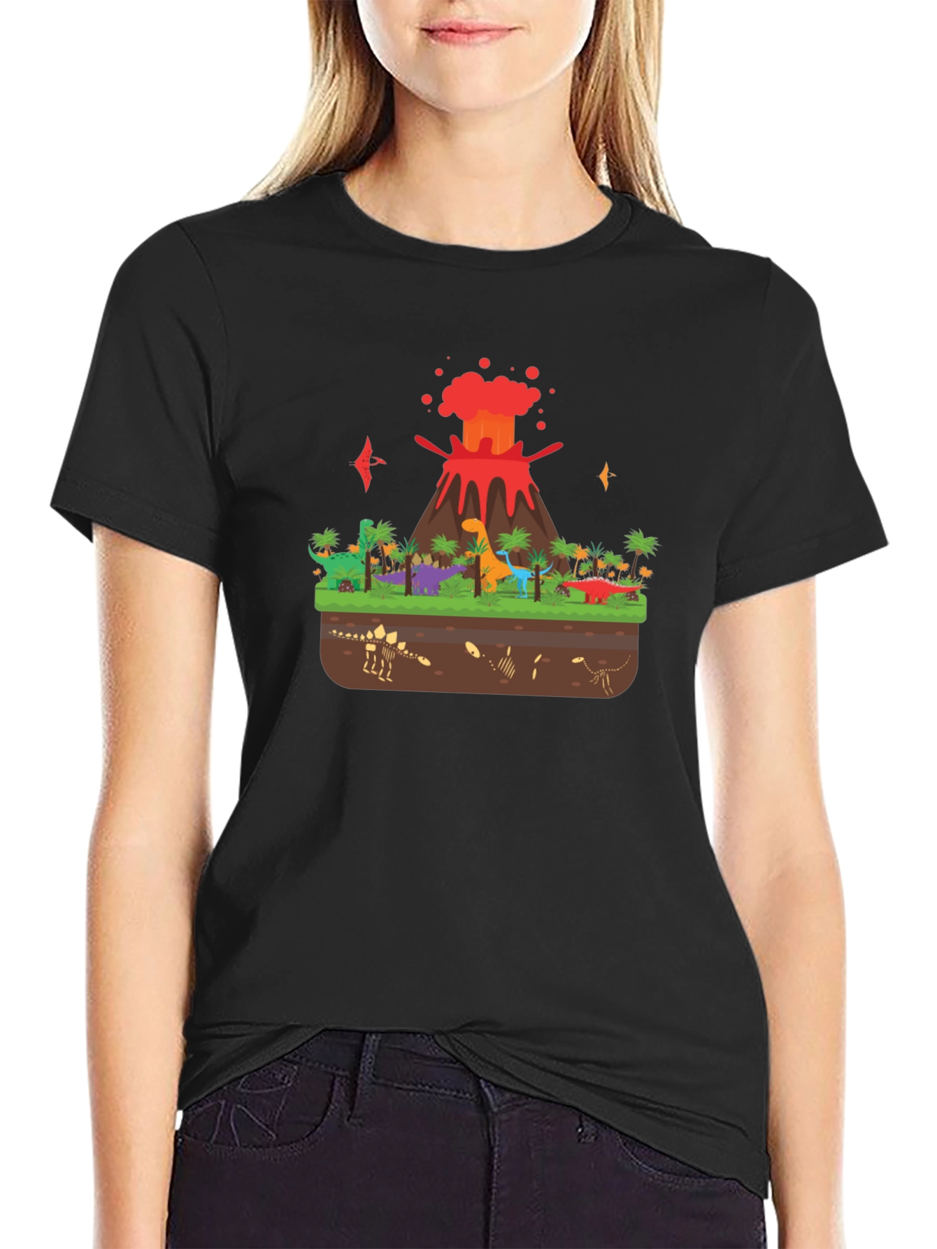 Dinosaur Volcano T-Shirt