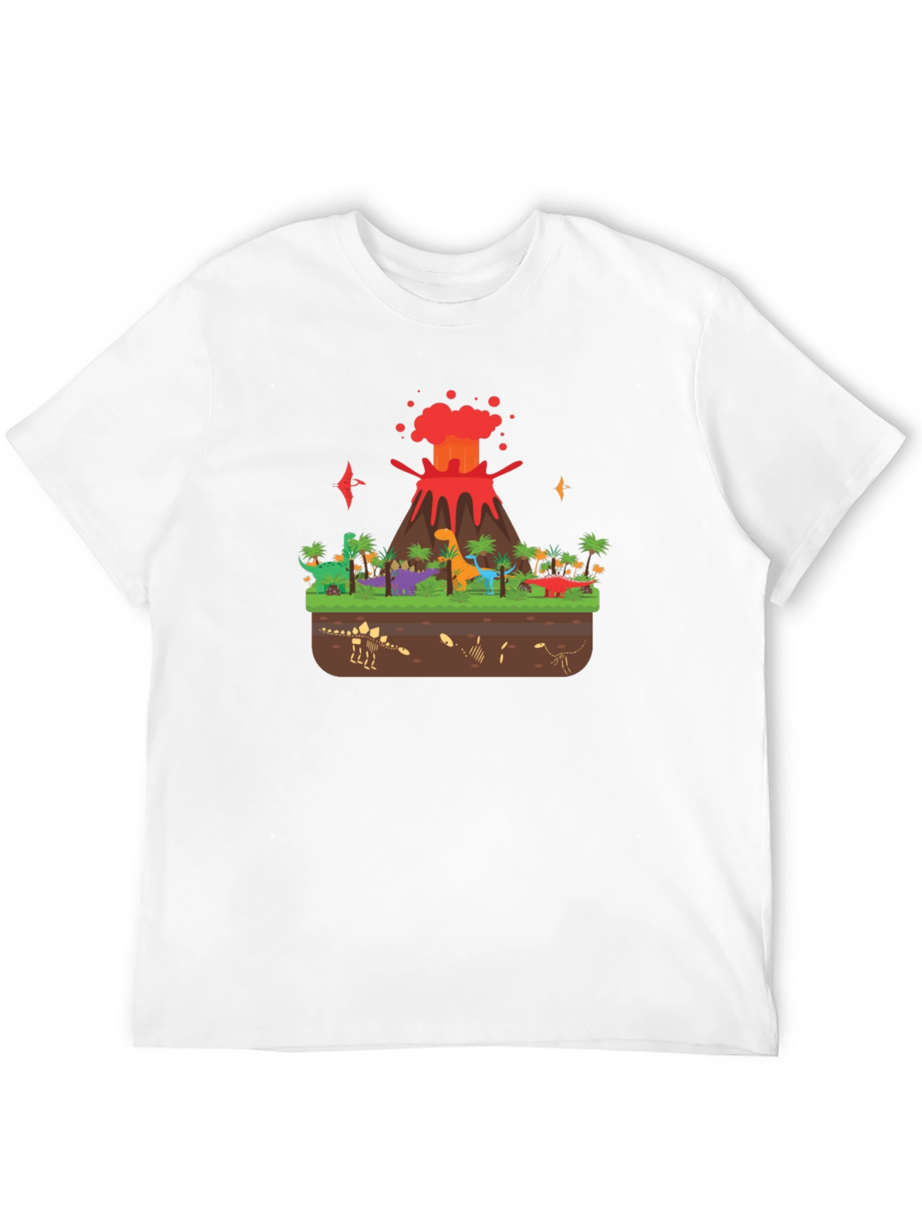 Dinosaur Volcano T-Shirt