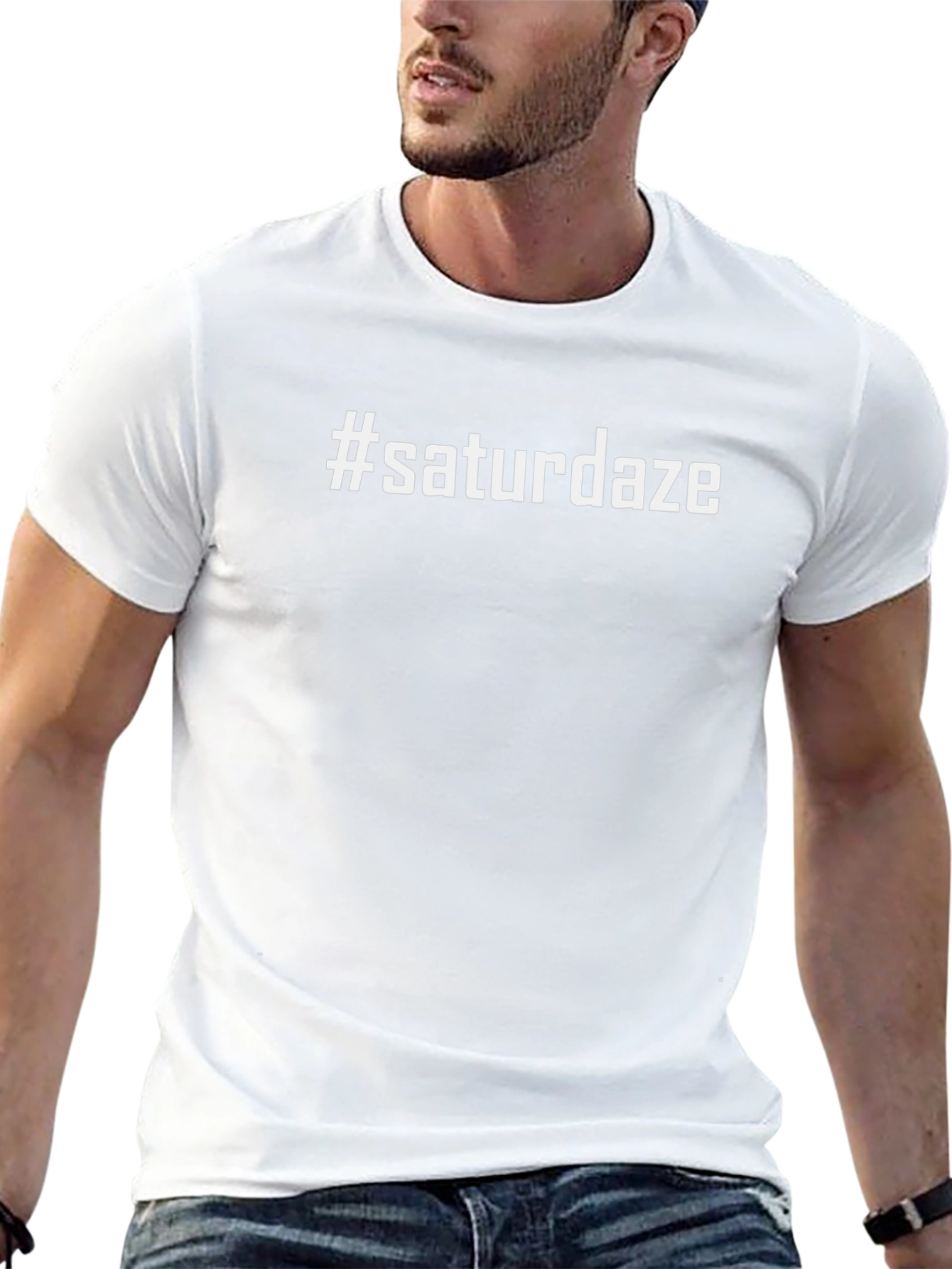 #saturdaze Black T-Shirt - Casual Comfort