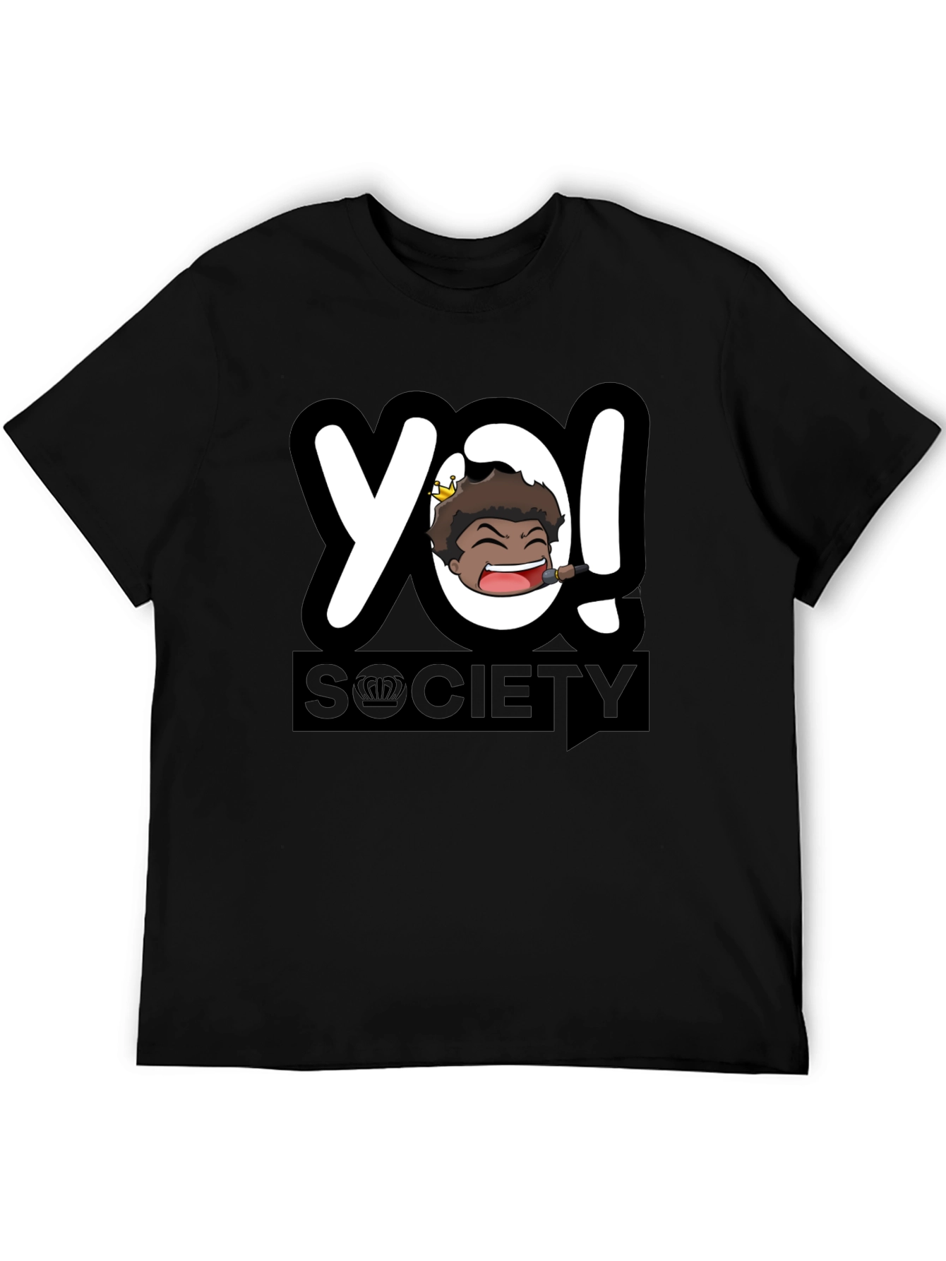 YO! Society Black Graphic Tee