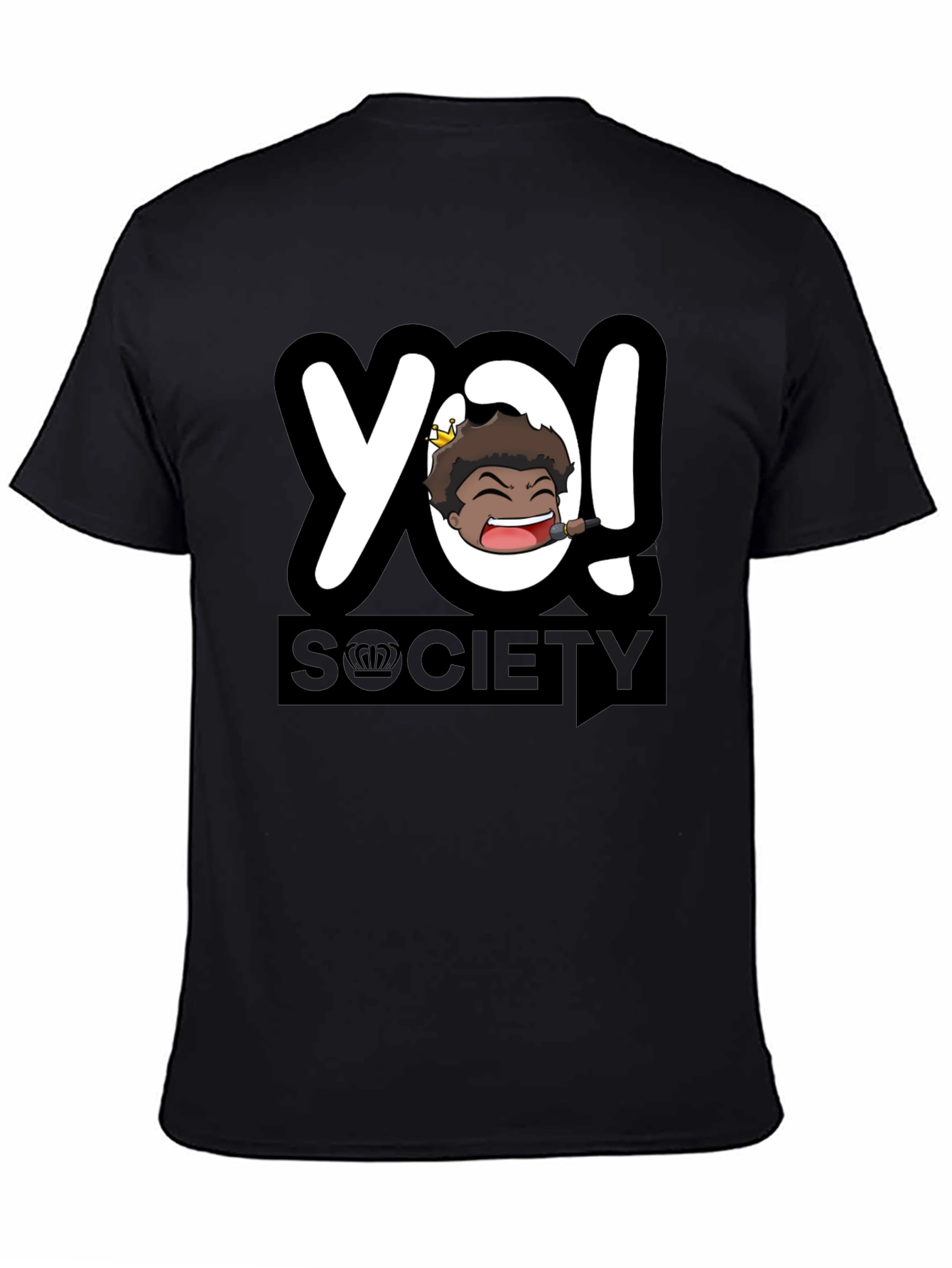 YO! Society Black Graphic Tee
