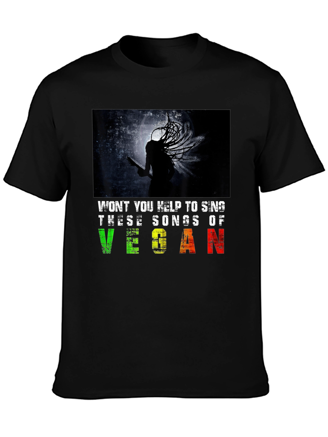 Vegan Music T-Shirt: Sing These Songs!