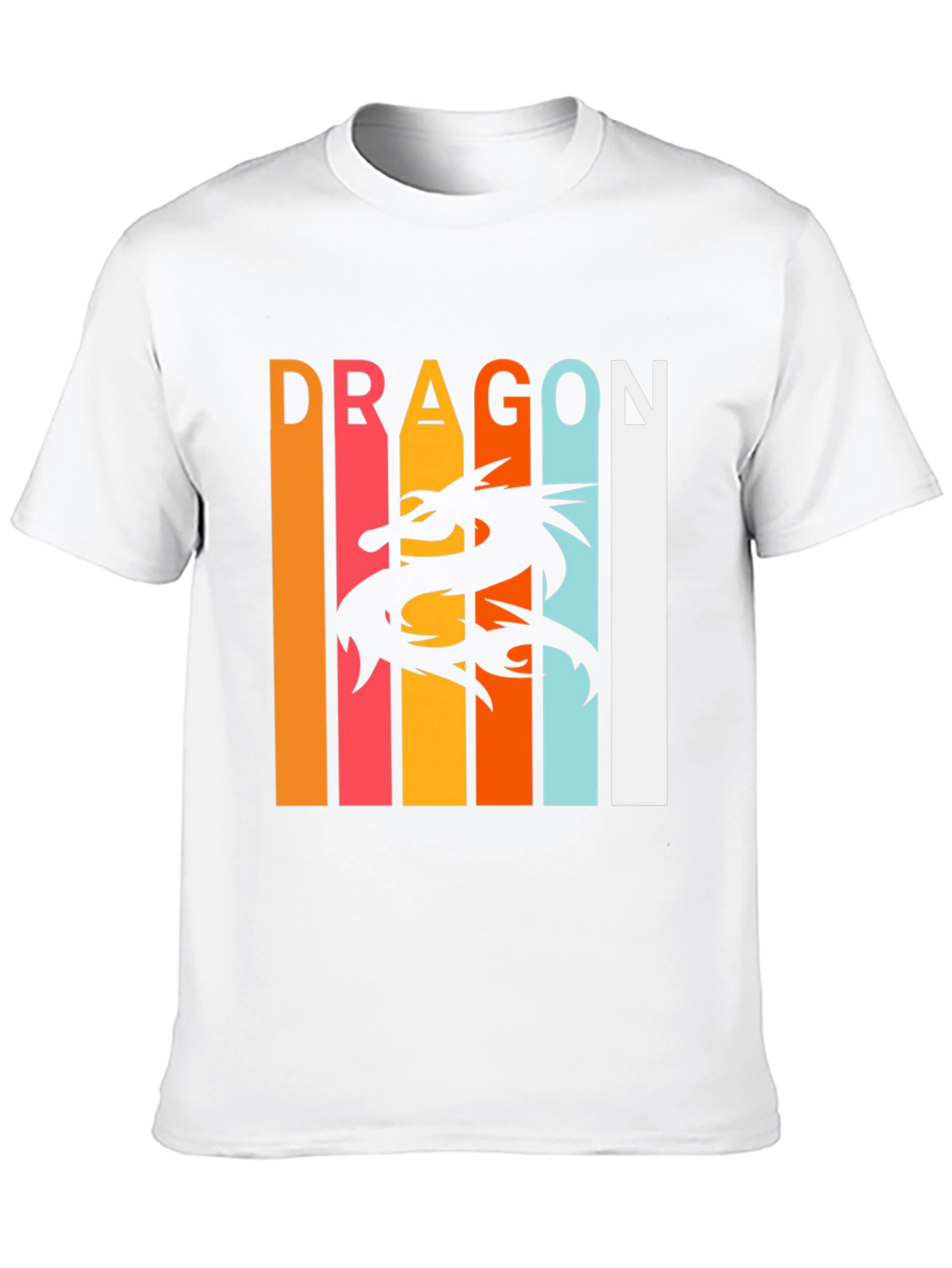 Dragon Graphic Tee - Retro Style Black T-Shirt