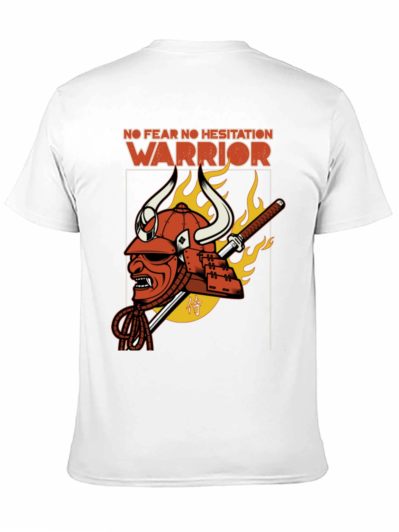 Samurai Warrior T-Shirt - No Fear No Hesitation