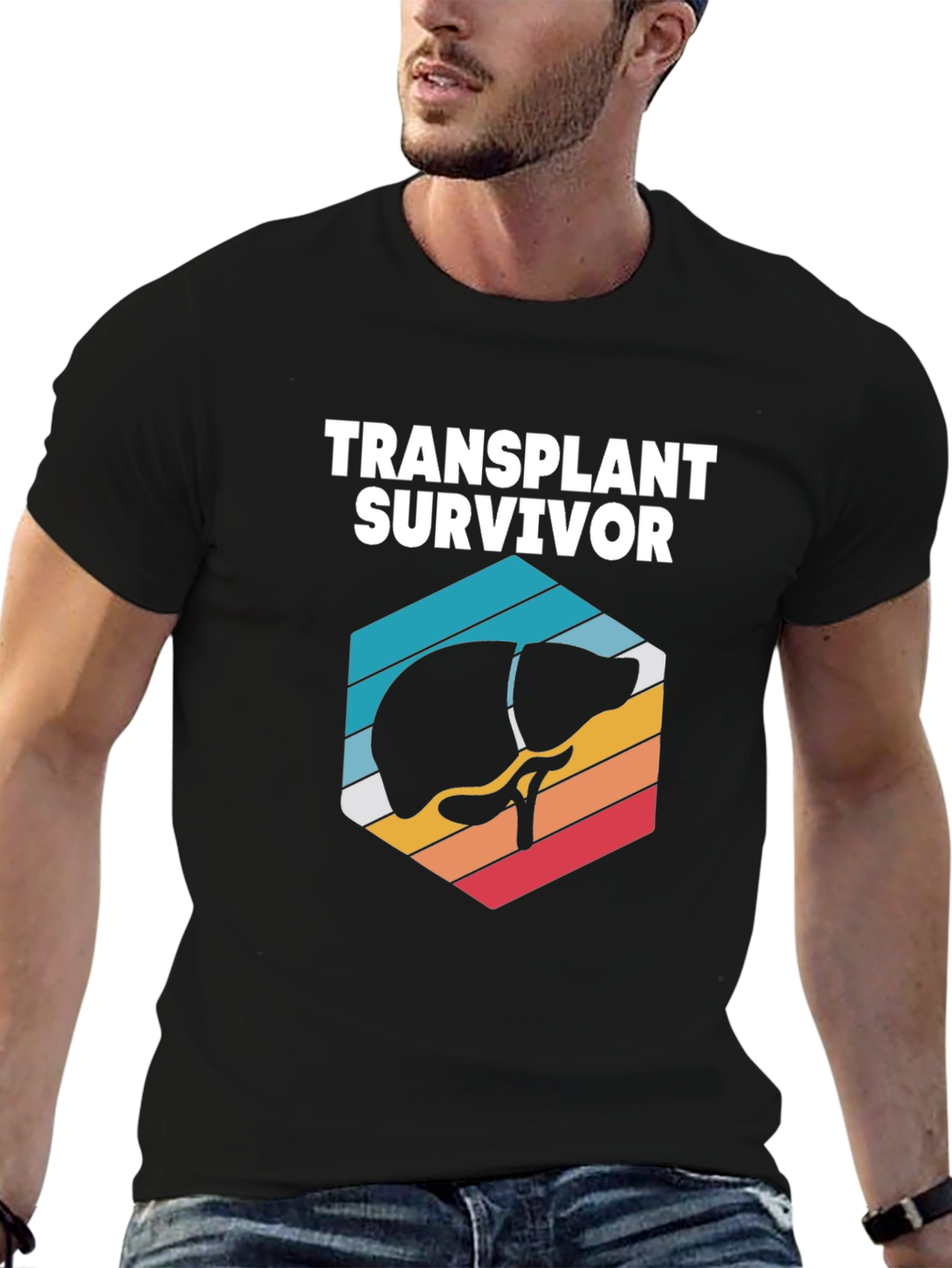 Transplant Survivor T-Shirt Liver Graphic Tee