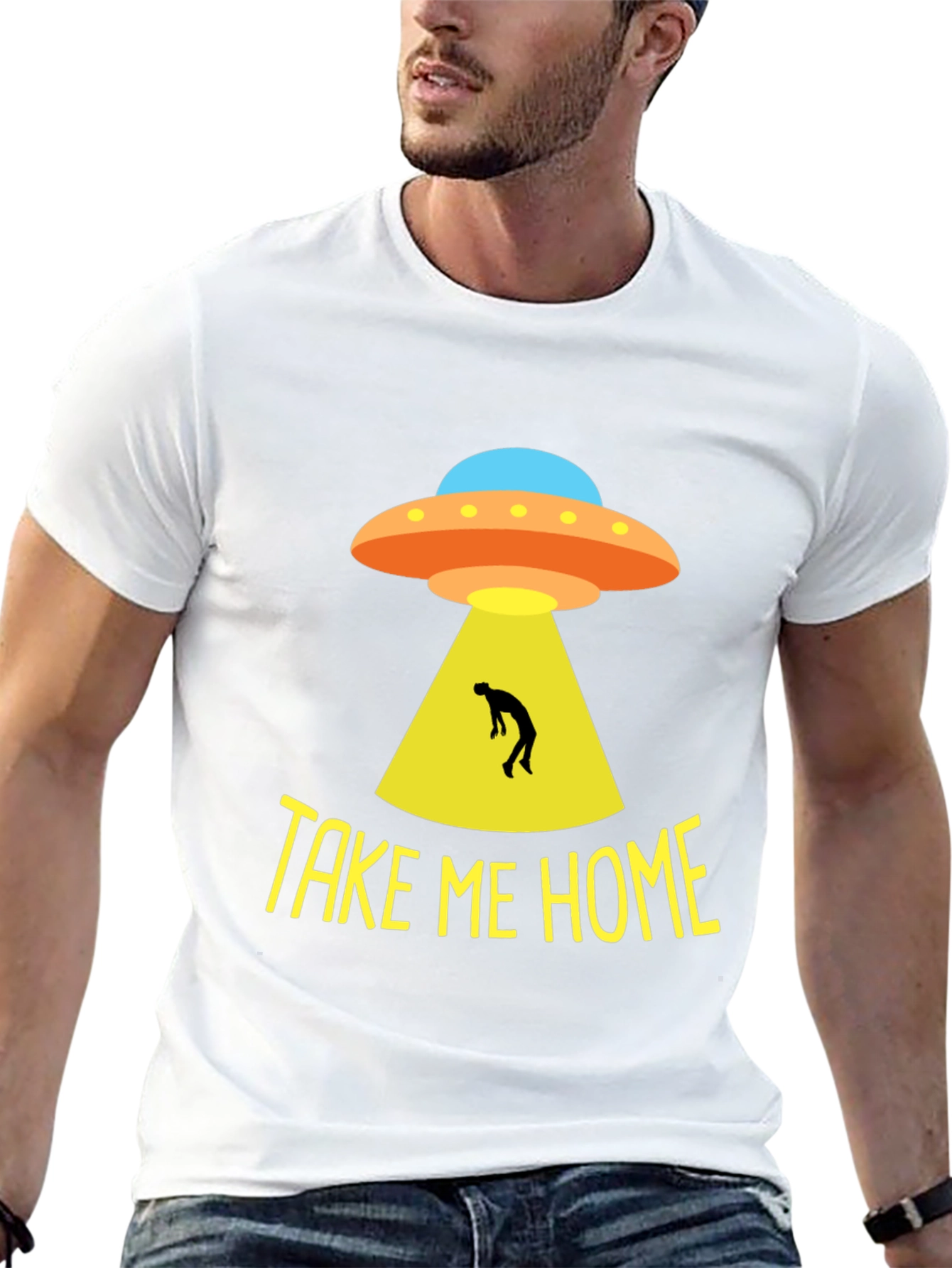 Take Me Home UFO T-Shirt - Alien Abduction Tee