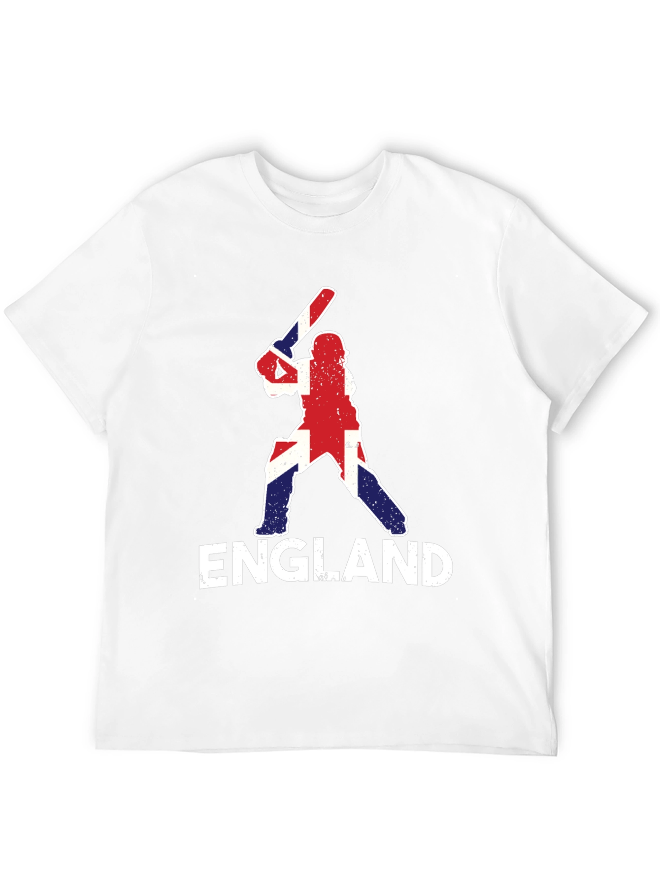 England Cricket T-Shirt - Union Jack Batter Design