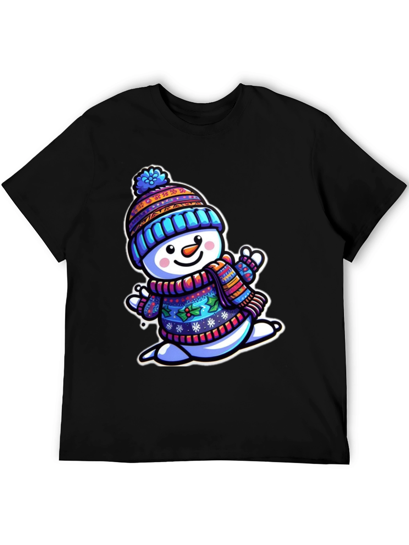 Festive Snowman Graphic Tee