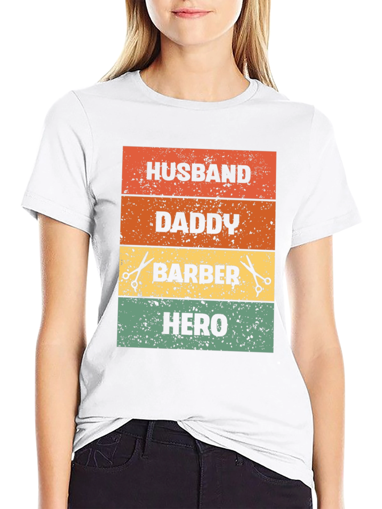 Husband Daddy Barber Hero T-Shirt