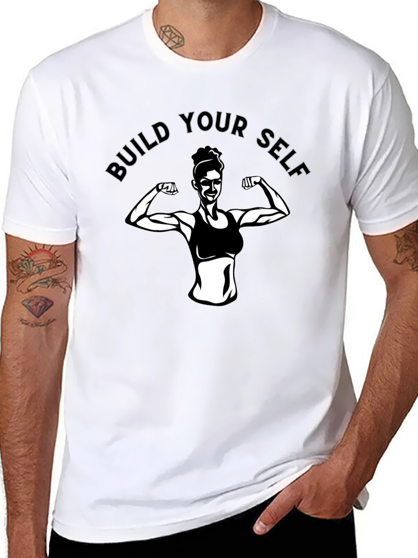 Build Yourself T-Shirt - Fitness Motivation
