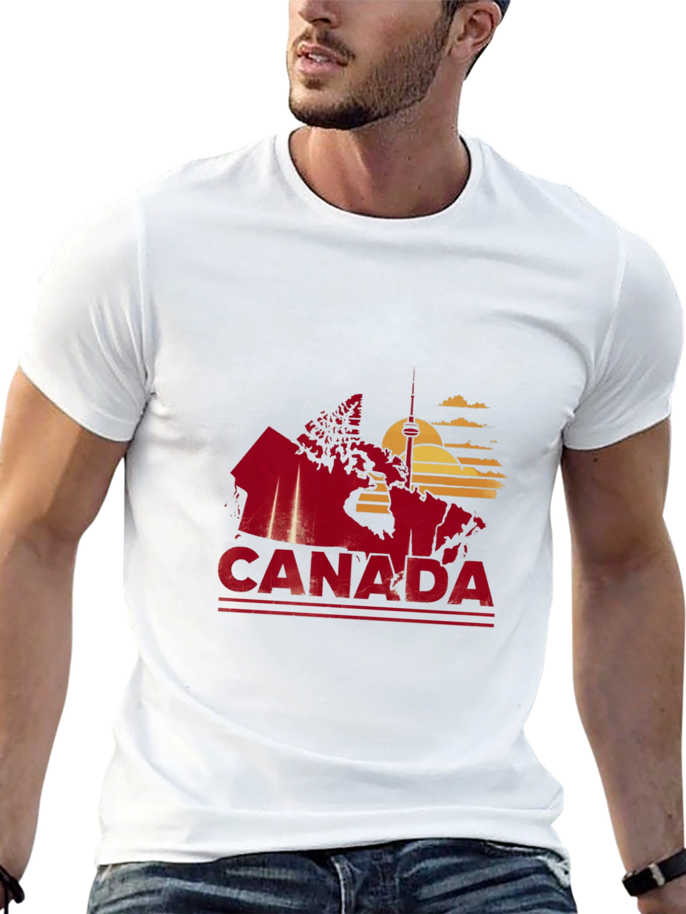 Canada Map Graphic Tee - Black T-Shirt