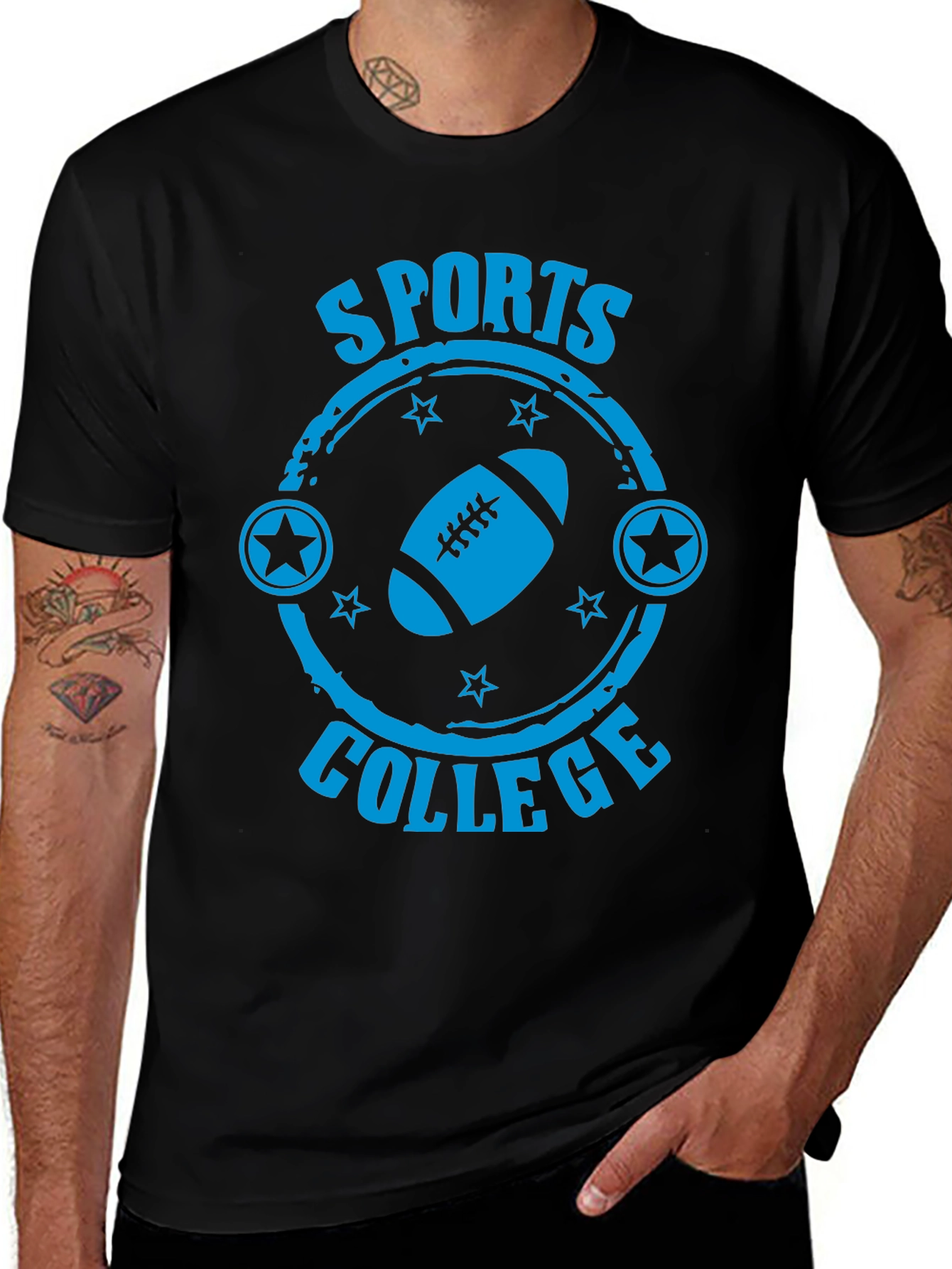Sports College Football Graphic T-Shirt