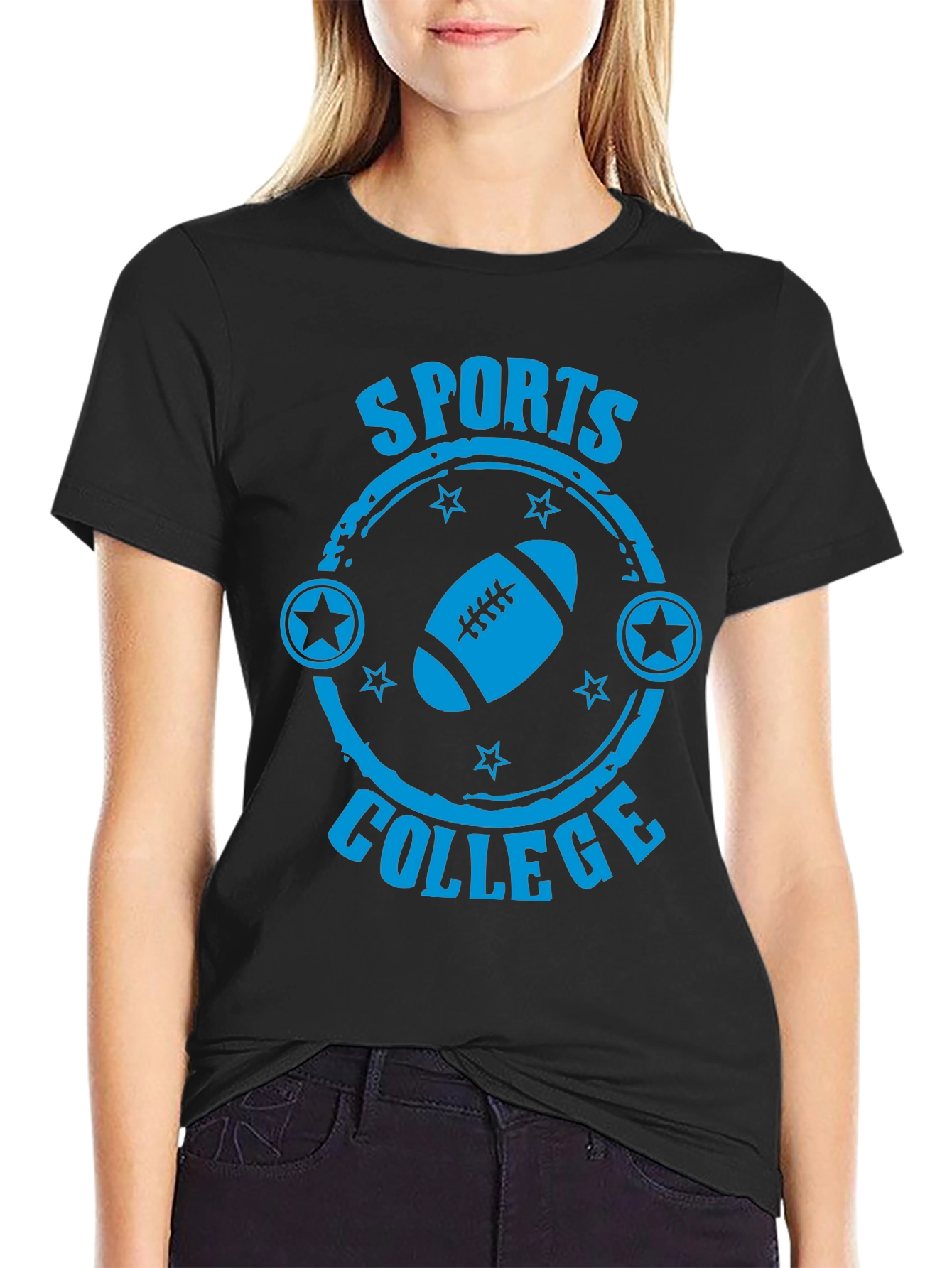 Sports College Football Graphic T-Shirt