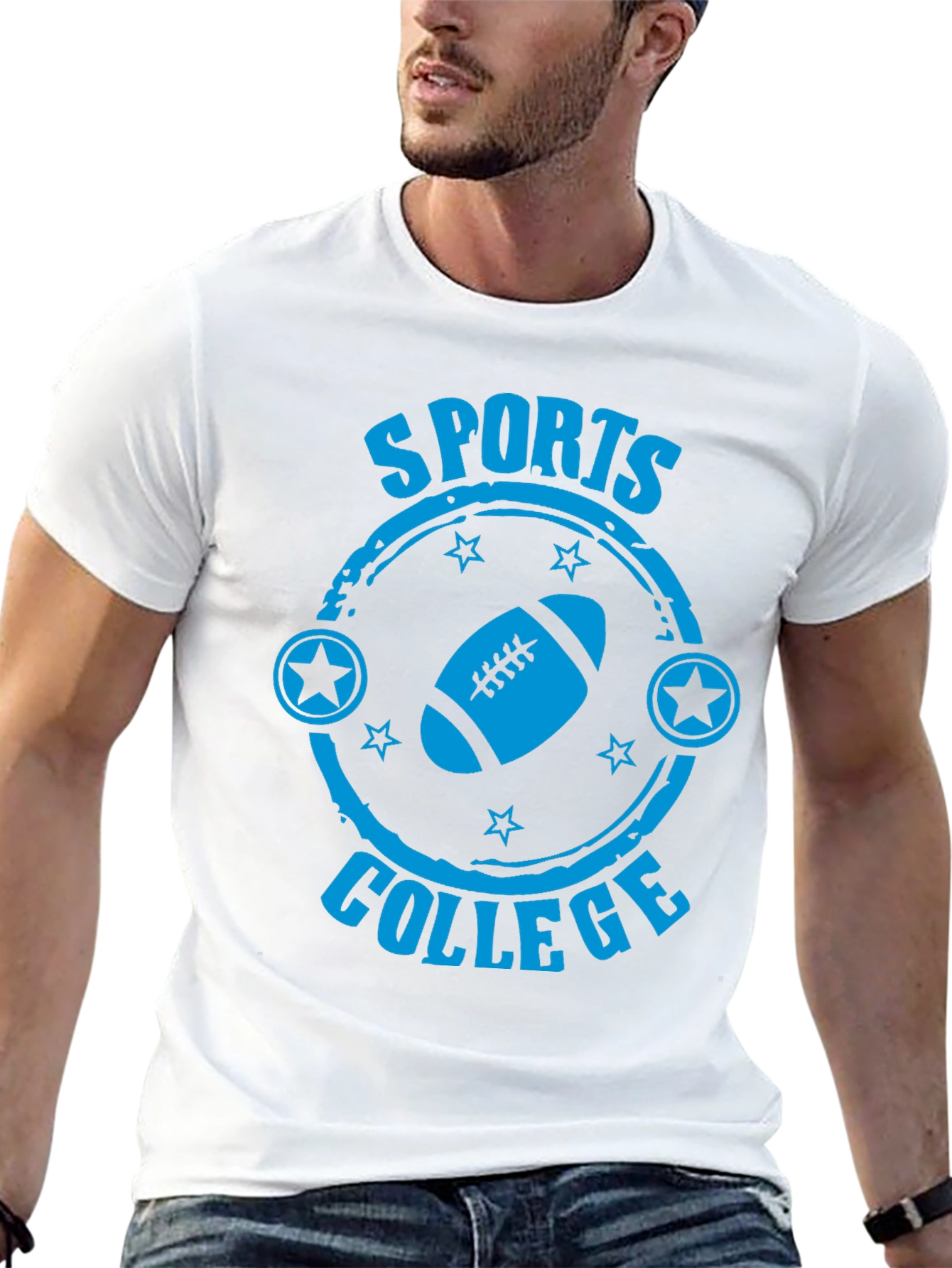 Sports College Football Graphic T-Shirt