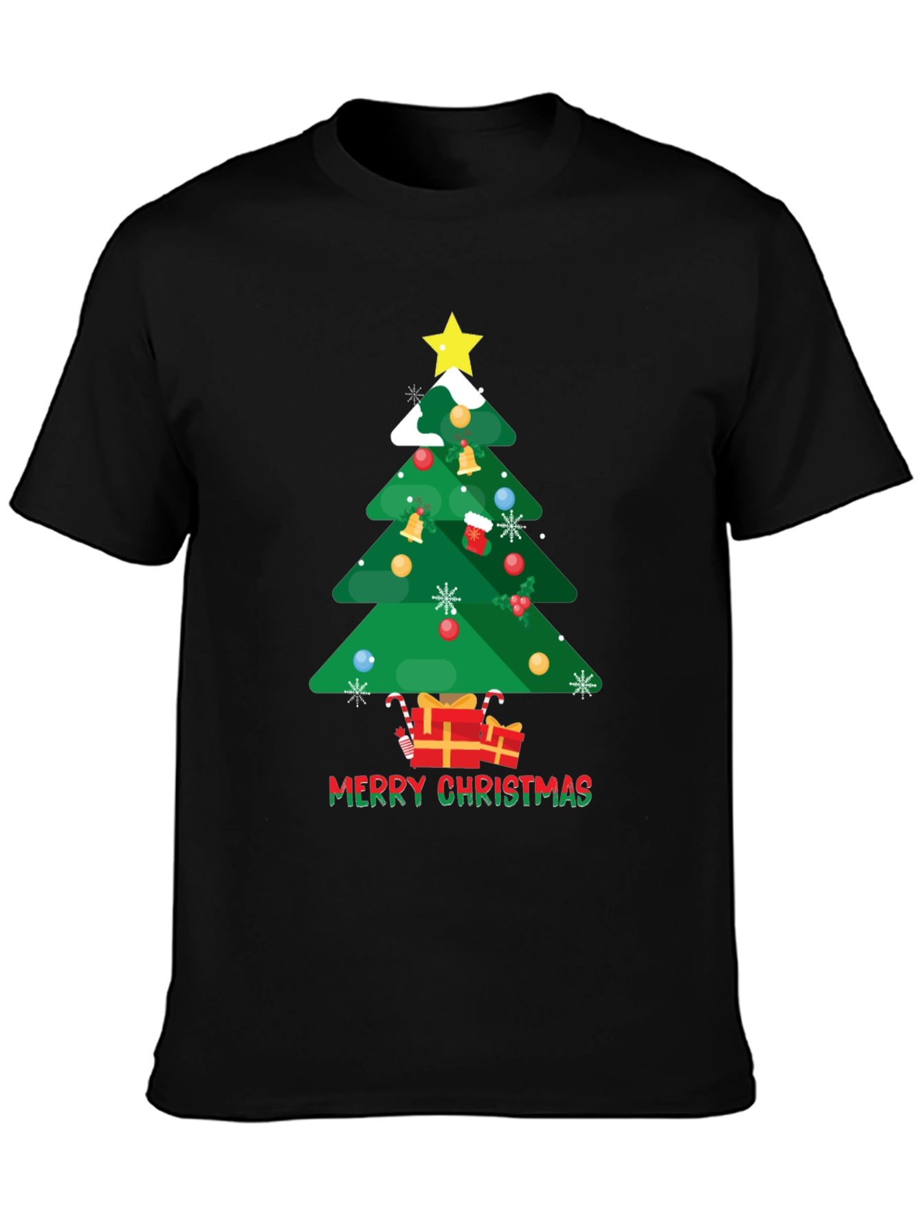 Festive Christmas Tree Graphic Tee