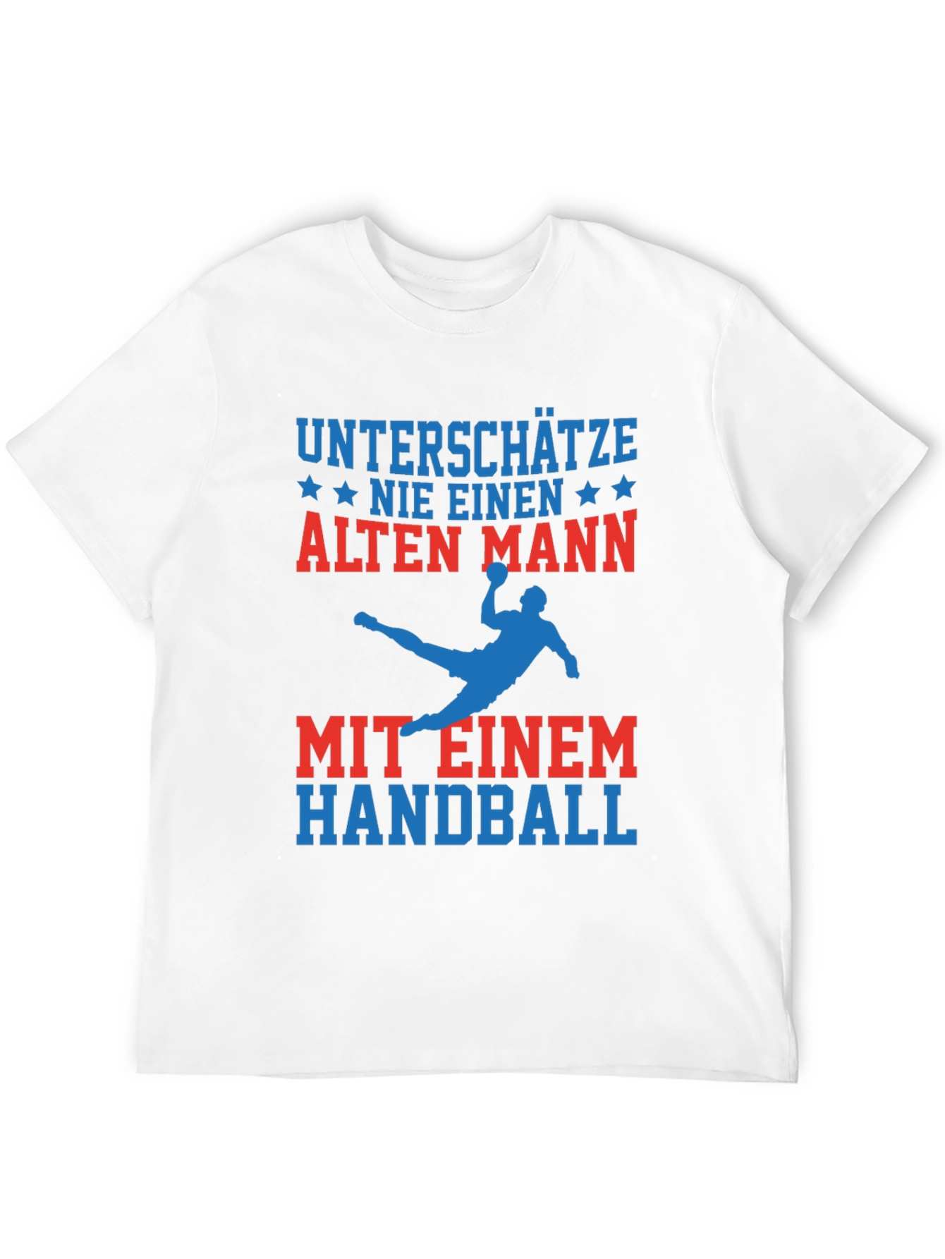 Funny Handball Old Man T-Shirt