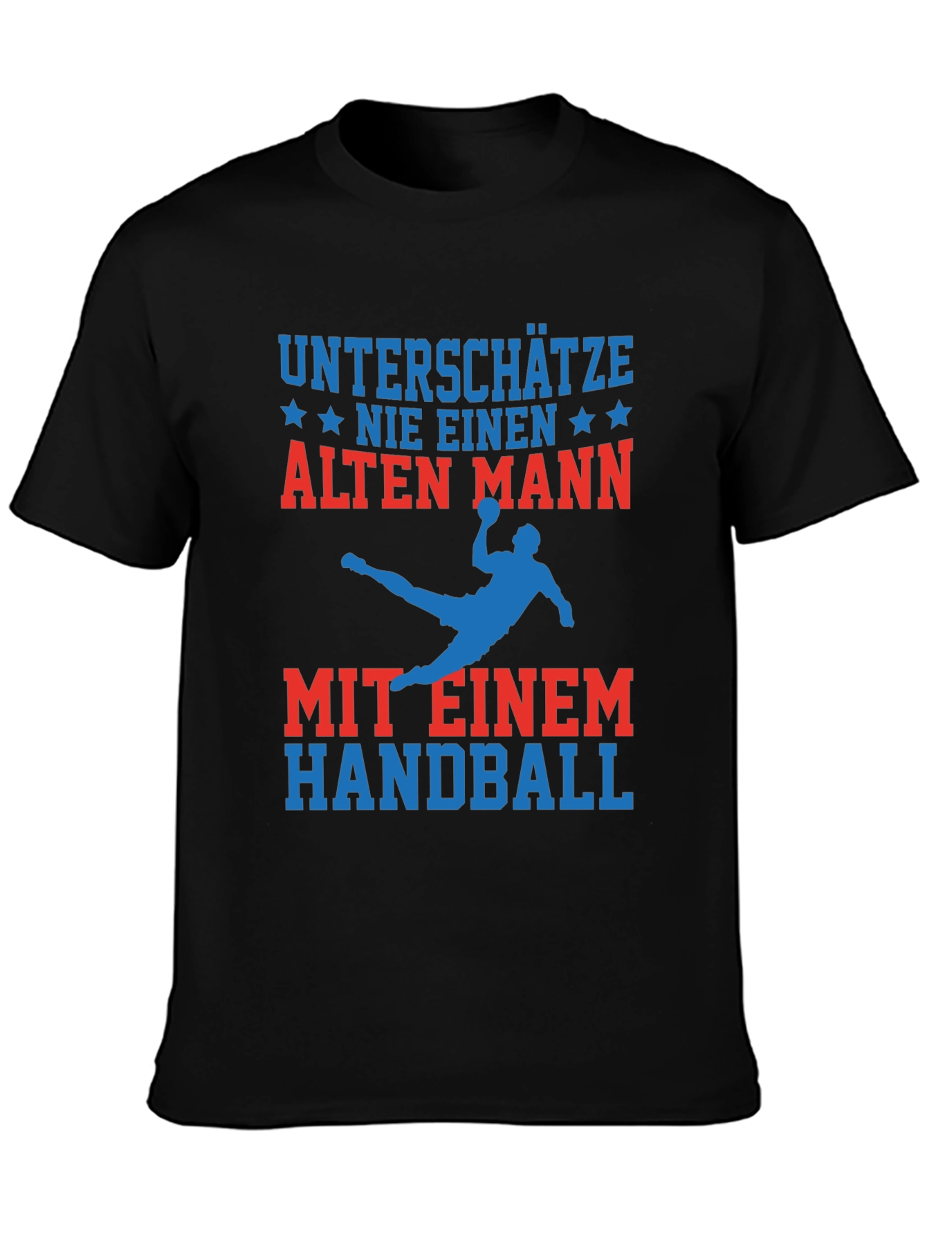 Funny Handball Old Man T-Shirt