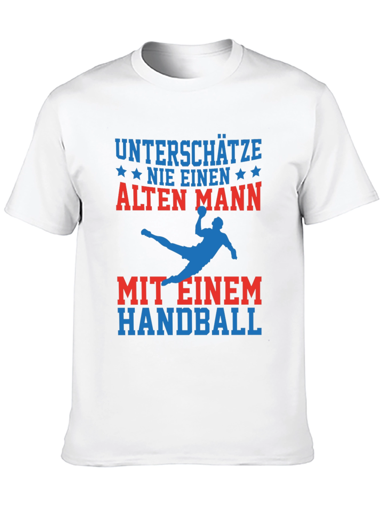Funny Handball Old Man T-Shirt
