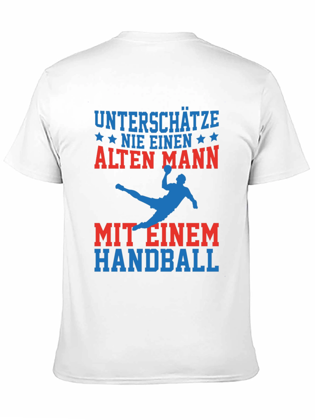 Funny Handball Old Man T-Shirt