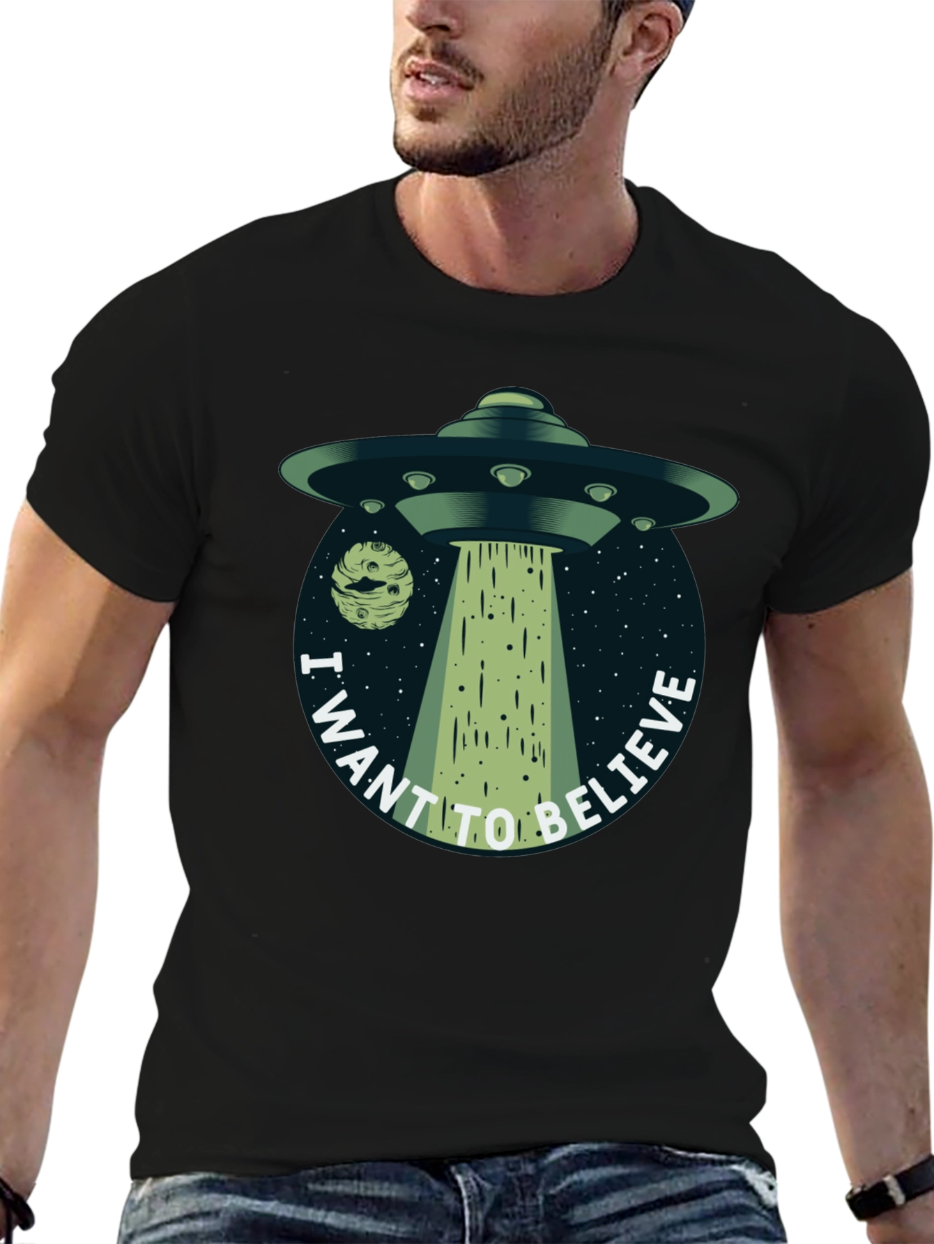 I Want to Believe UFO Graphic T-Shirt