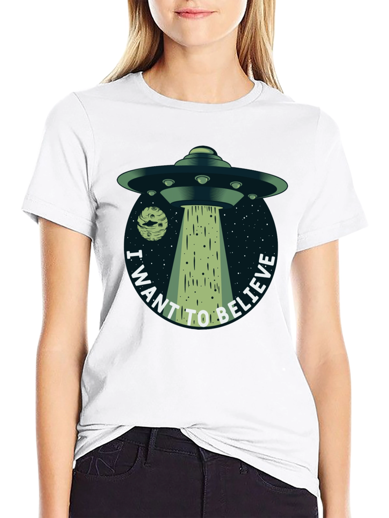 I Want to Believe UFO Graphic T-Shirt