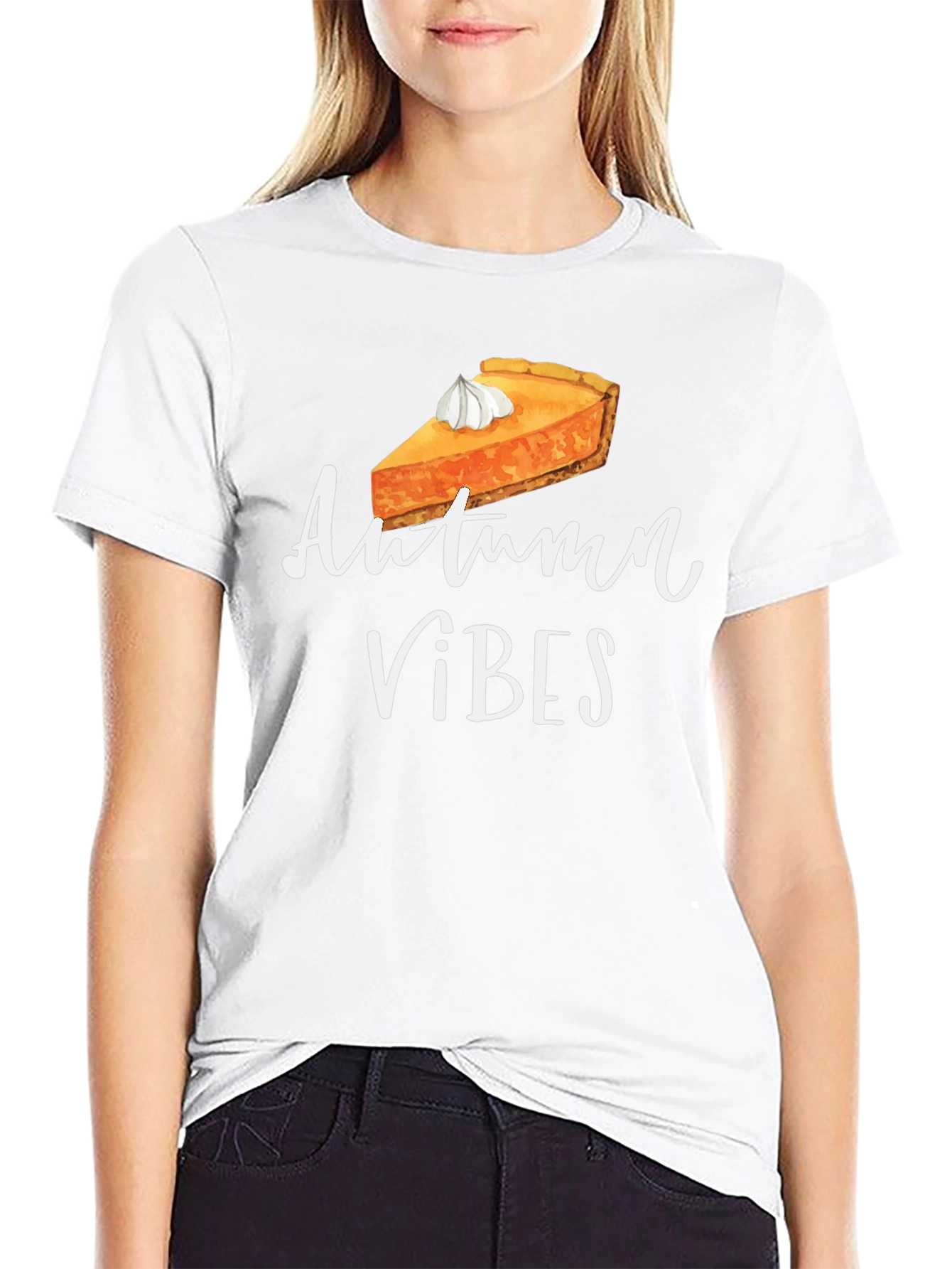 Autumn Vibes Pumpkin Pie T-Shirt Fall Season Tee