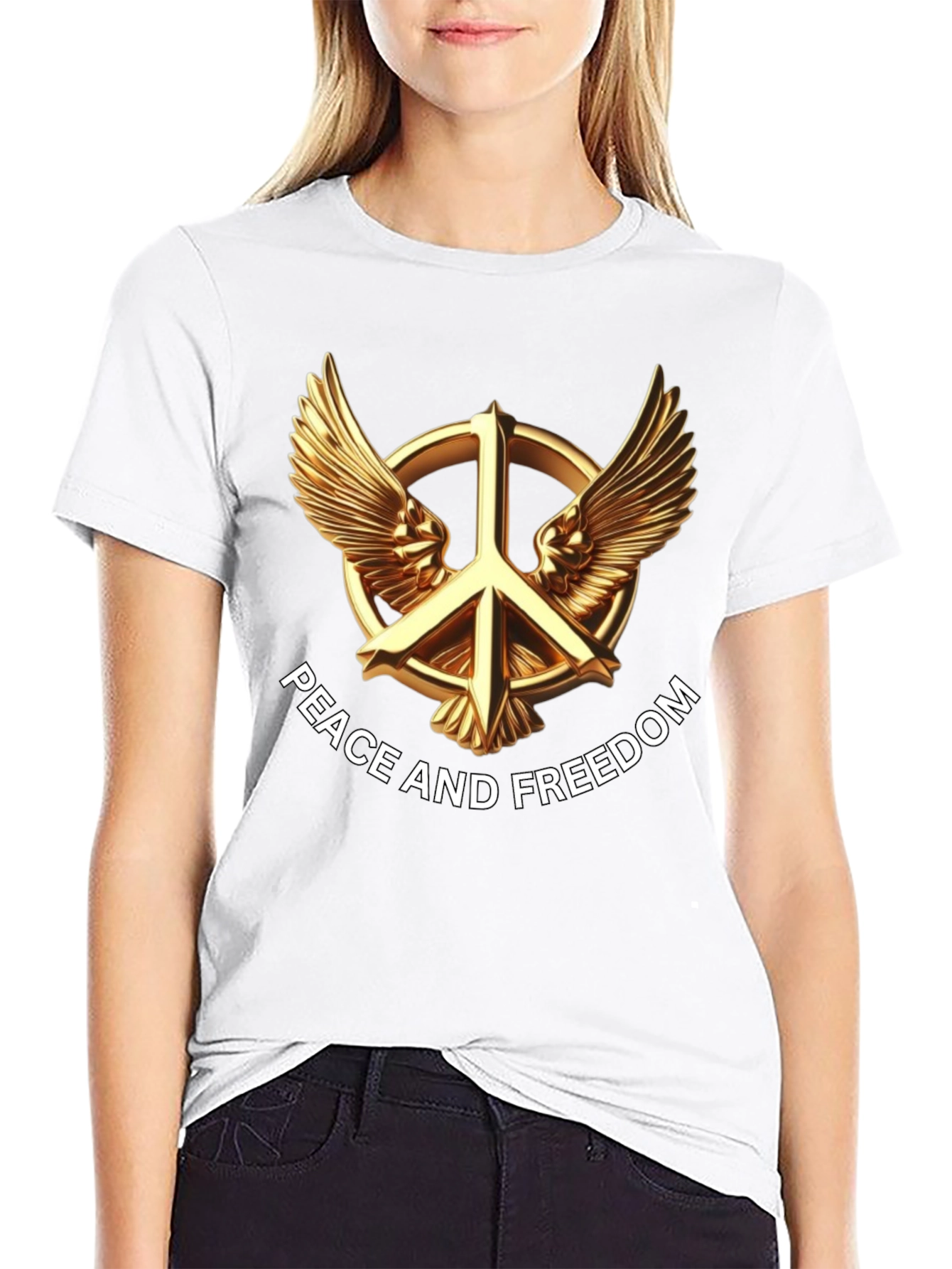 Peace and Freedom Graphic T-Shirt