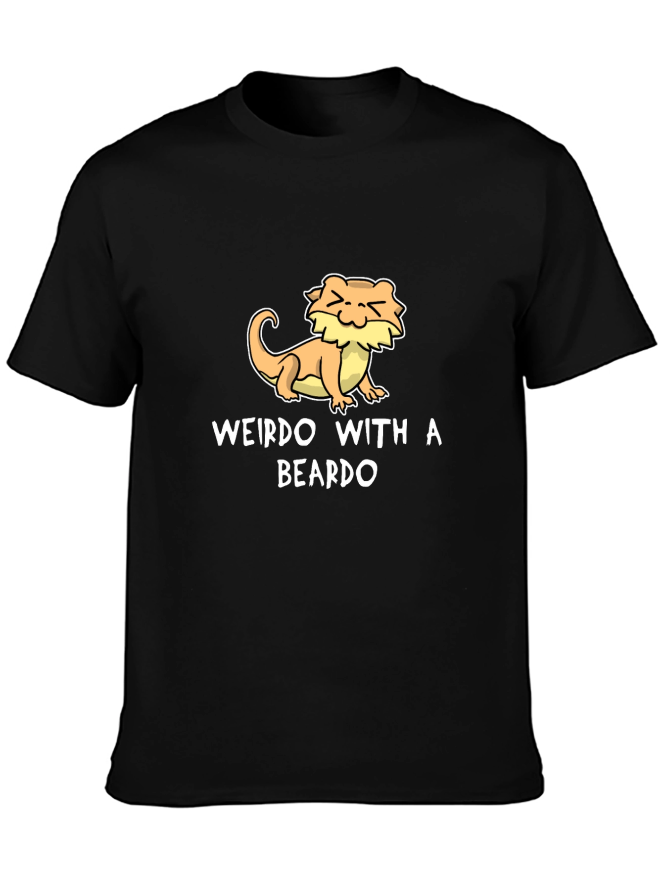 Weirdo with a Beardo T-Shirt Black
