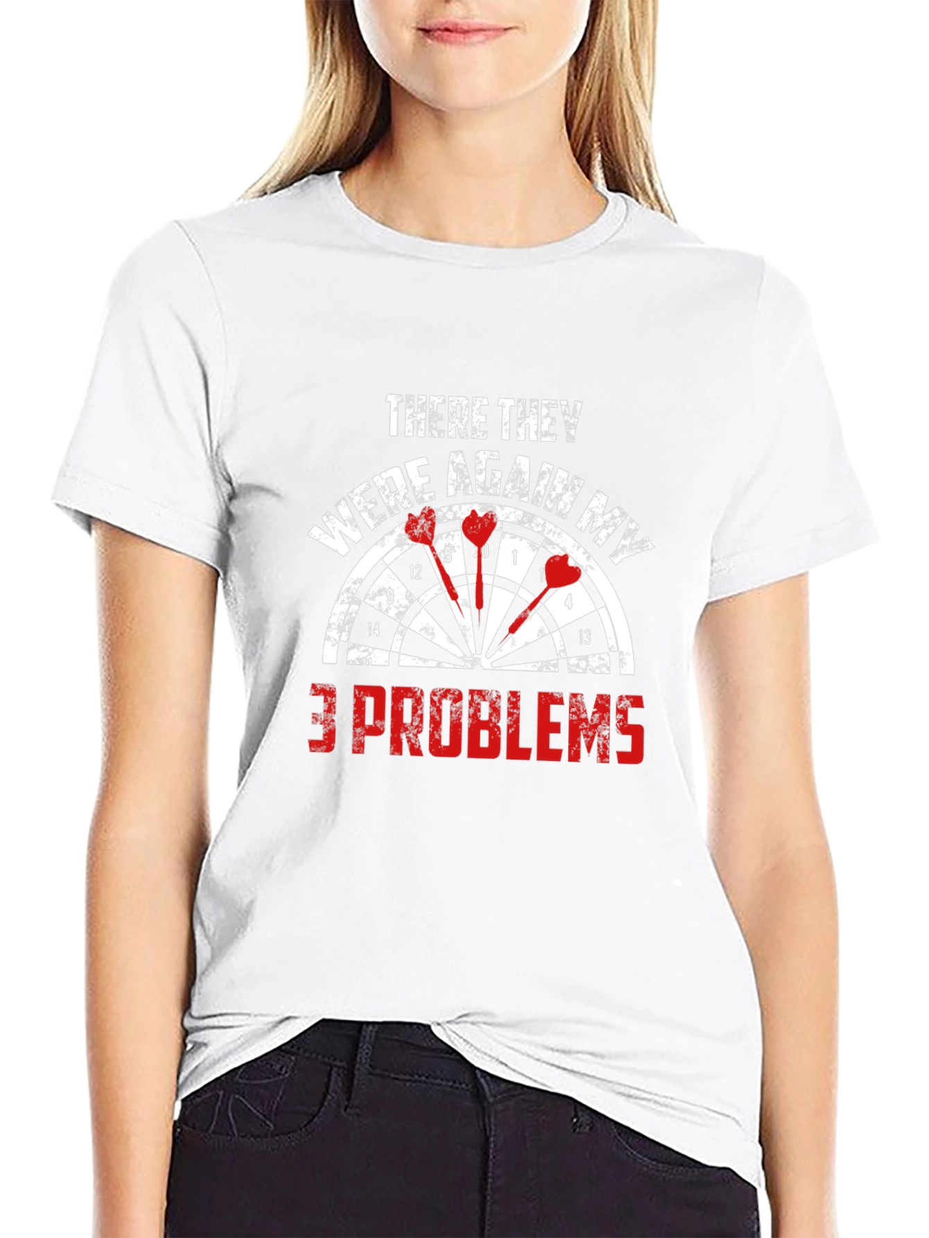 Dartboard 3 Problems Graphic Tee