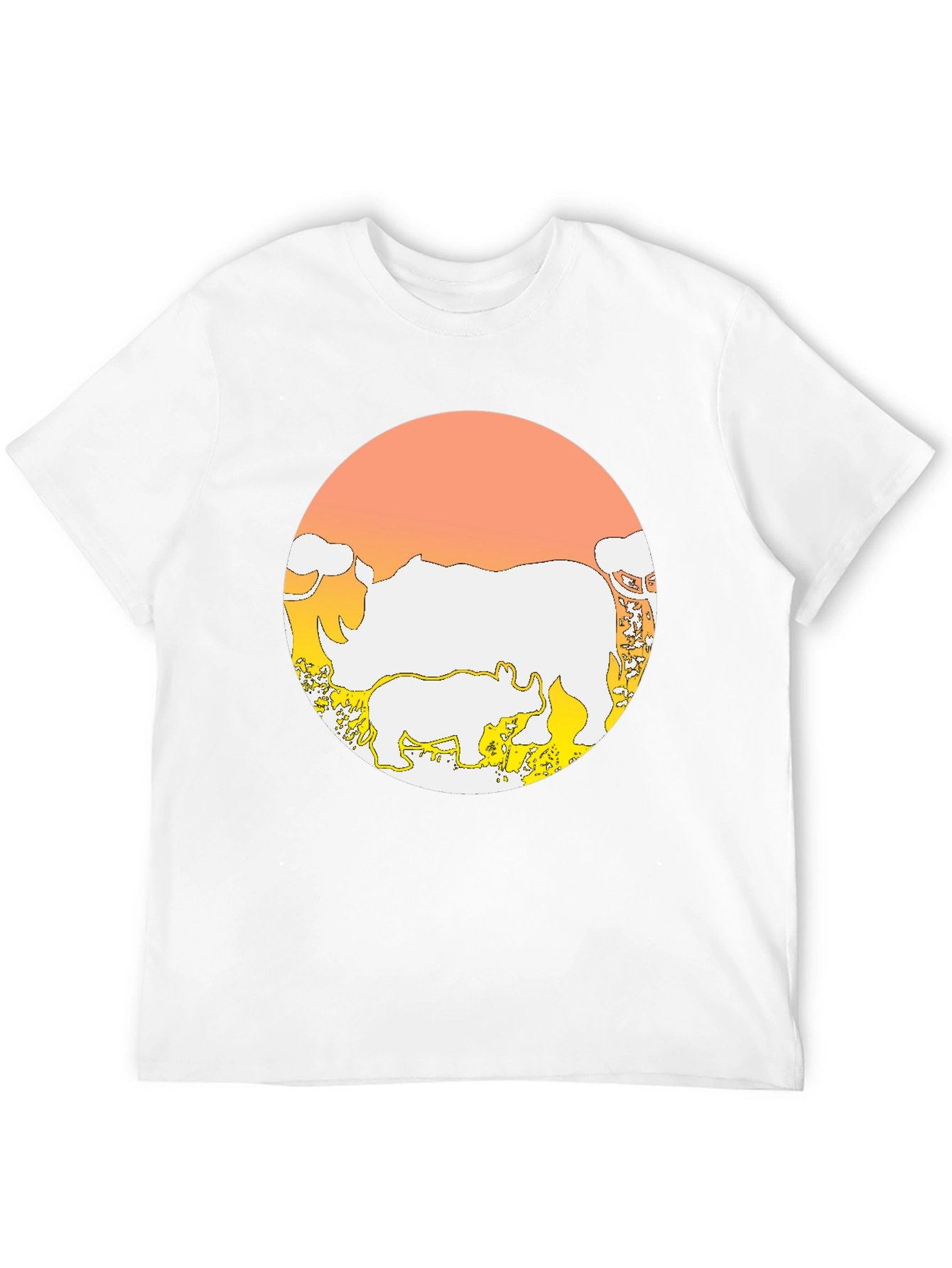 Rhino Graphic Tee - Mens Black T-Shirt