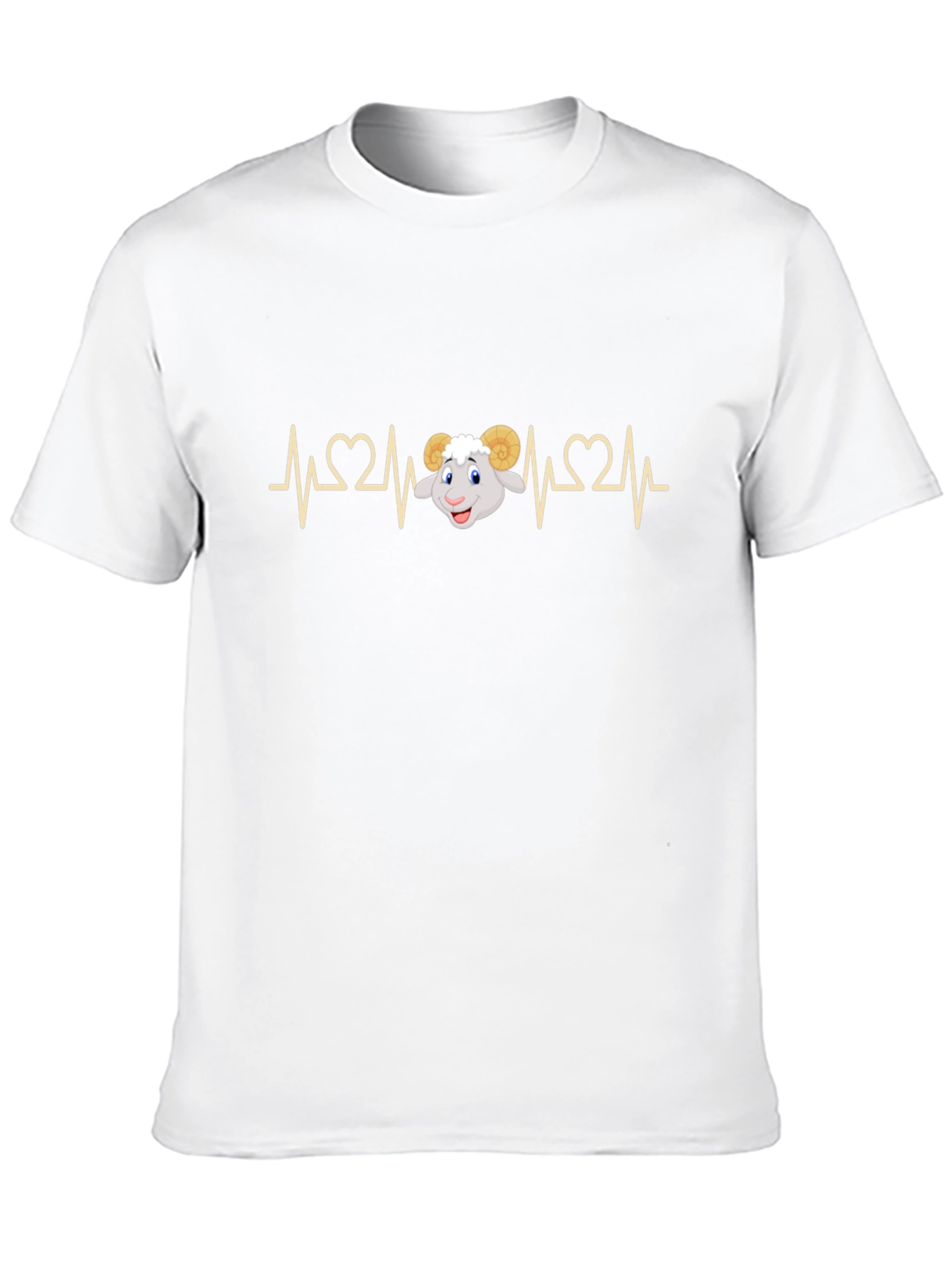 Ram Heartbeat Black T-Shirt