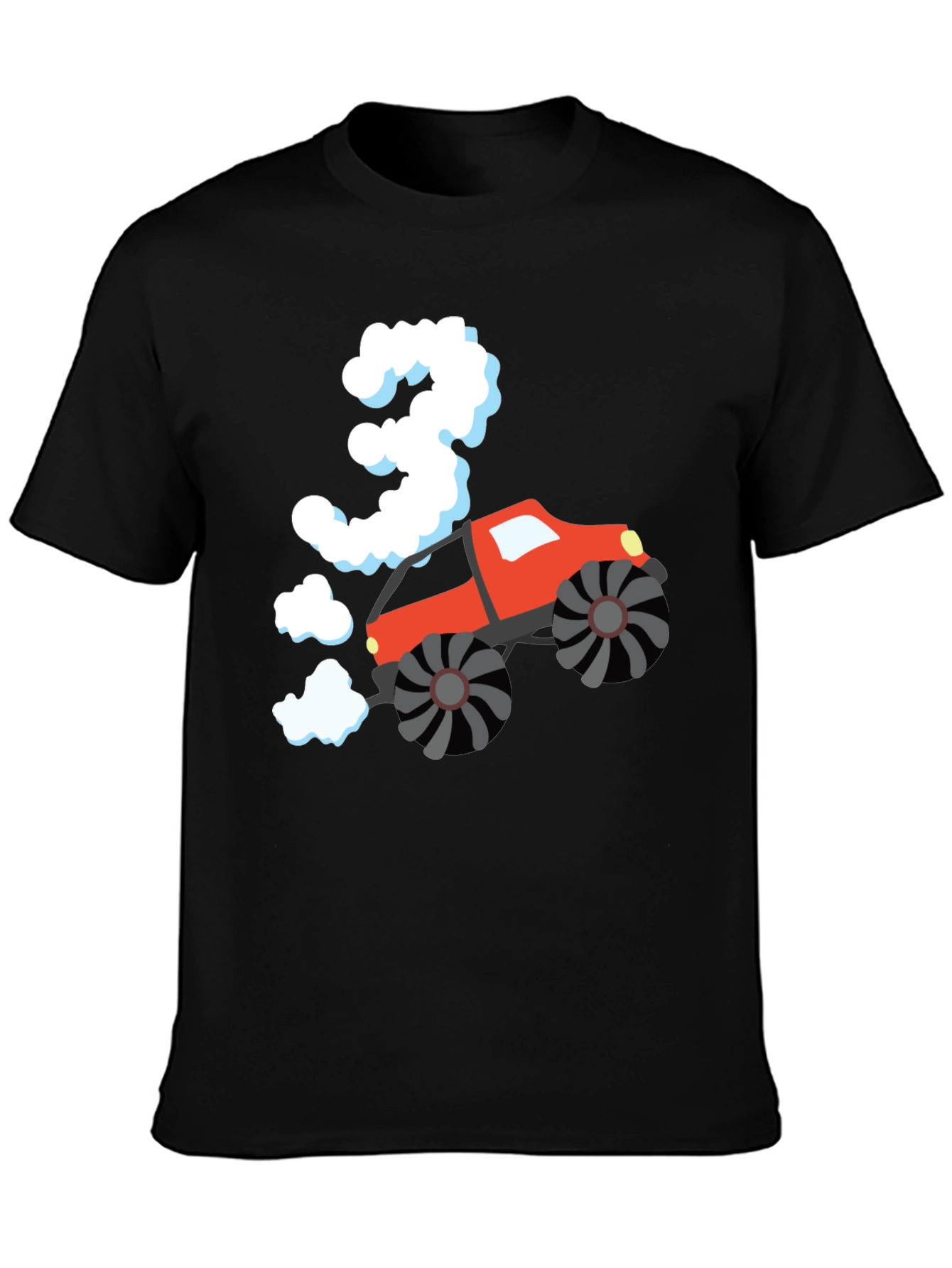 Monster Truck Birthday T-Shirt - Age 3