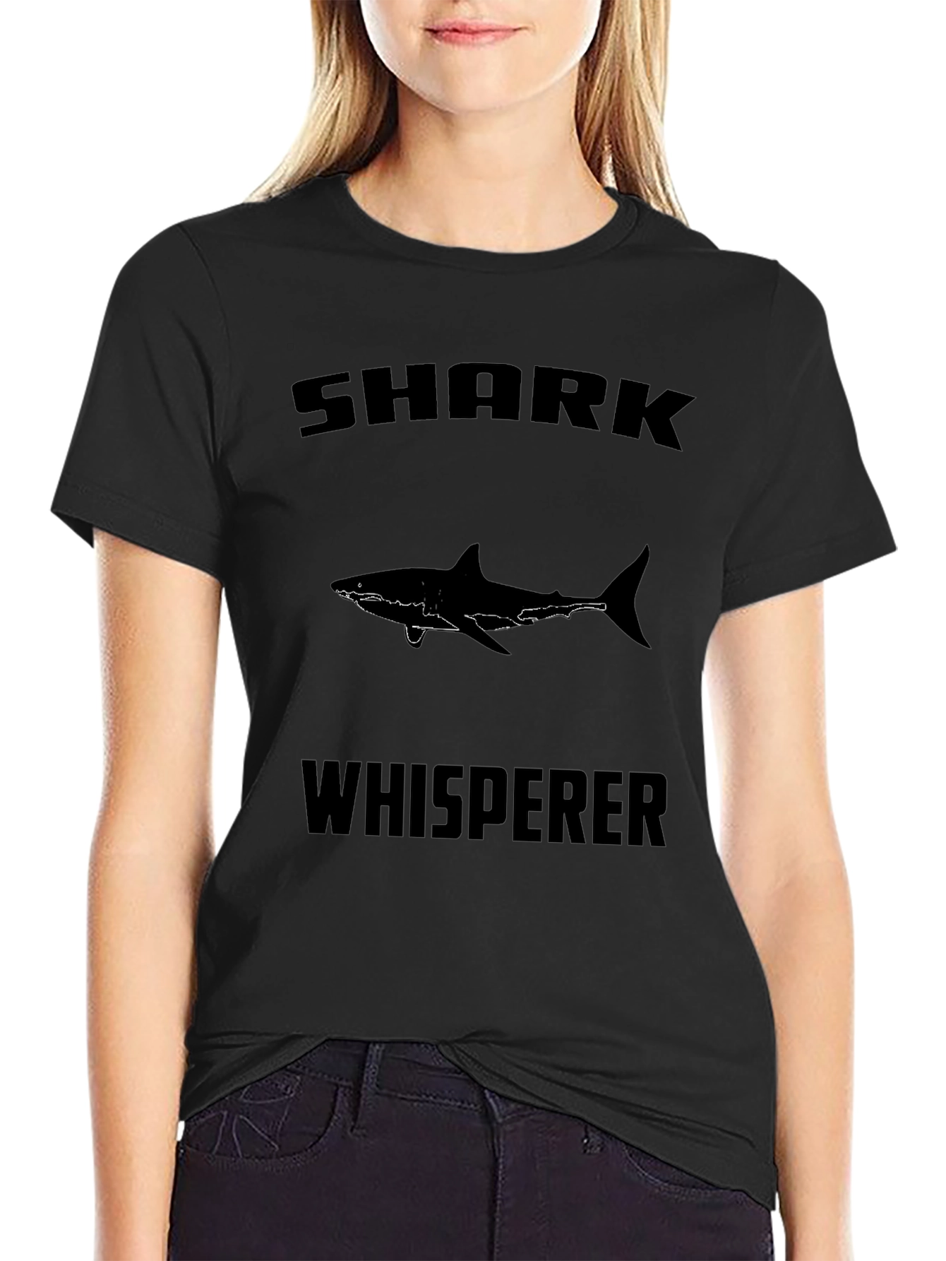 Shark Whisperer Graphic Tee - Black