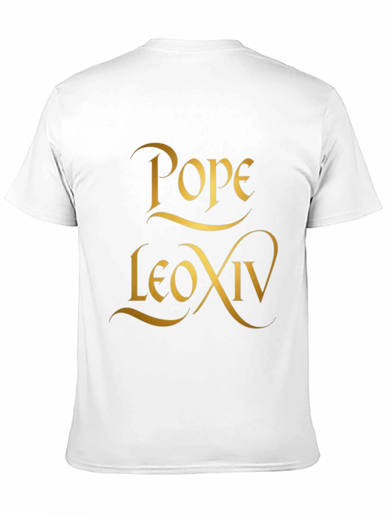 Pope Leo XIV T-Shirt - Gold Design