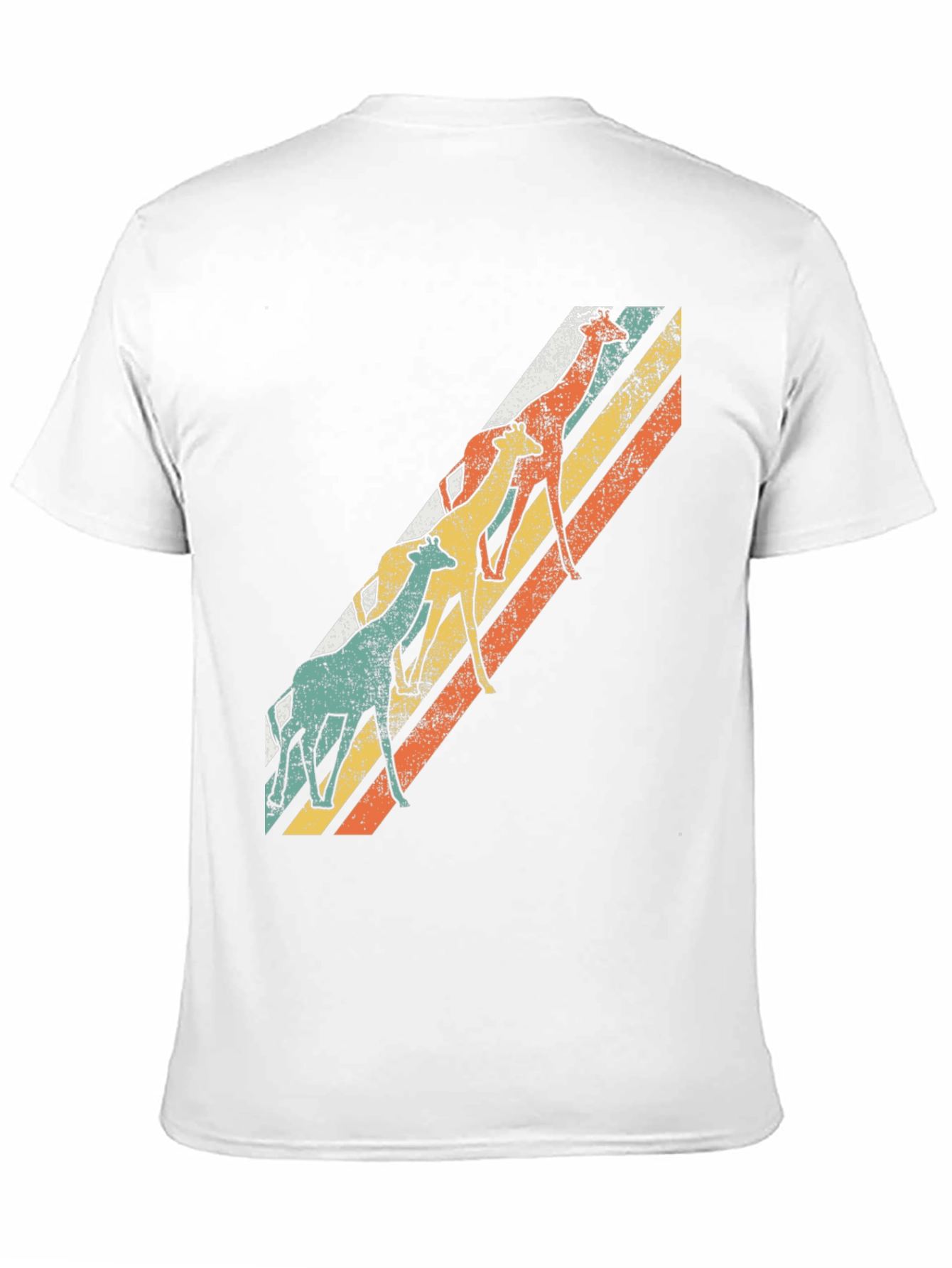 Retro Giraffe Striped T-Shirt