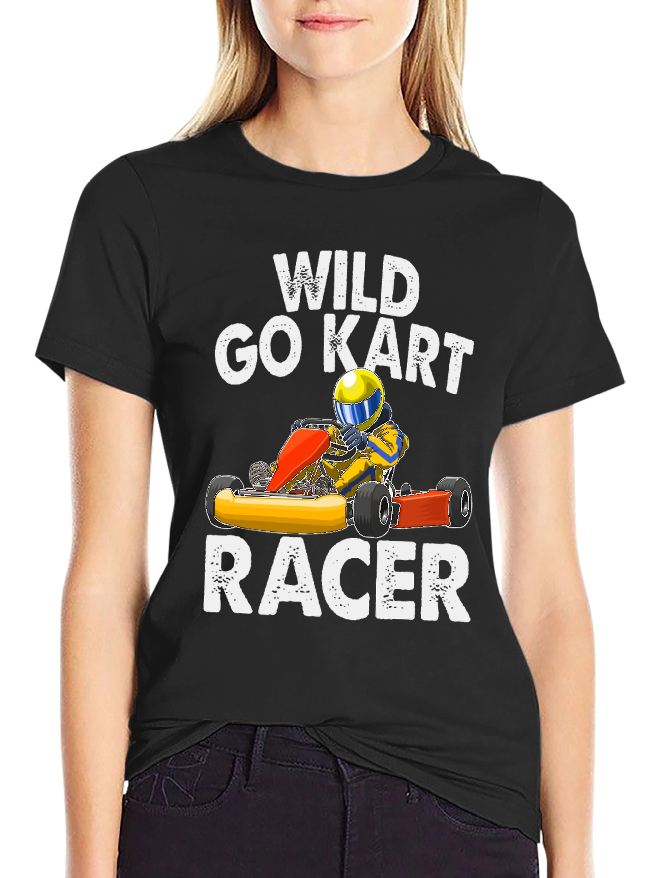 Wild Go Kart Racer Graphic T-Shirt