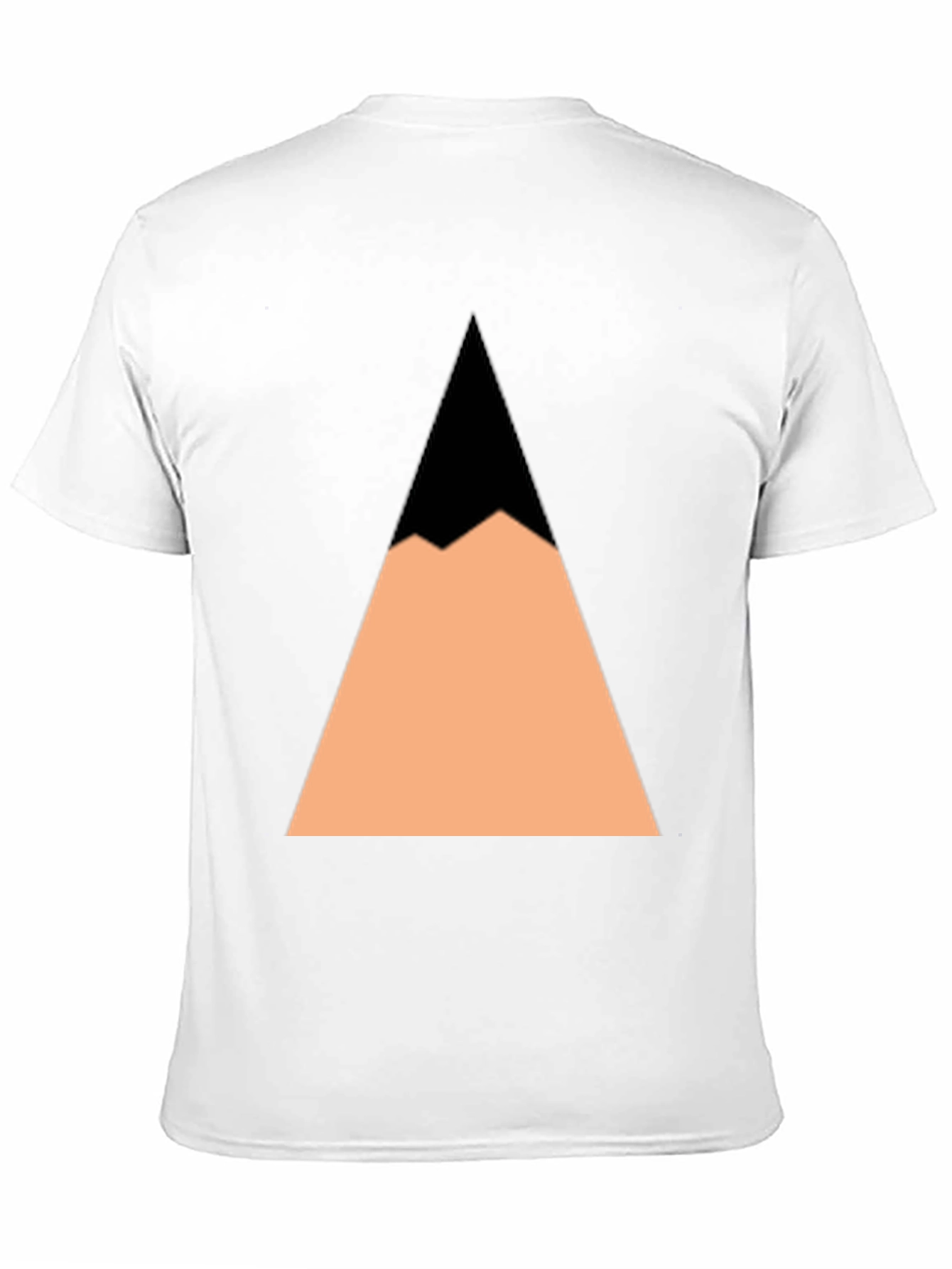 Geometric Mountain Peak Black T-Shirt