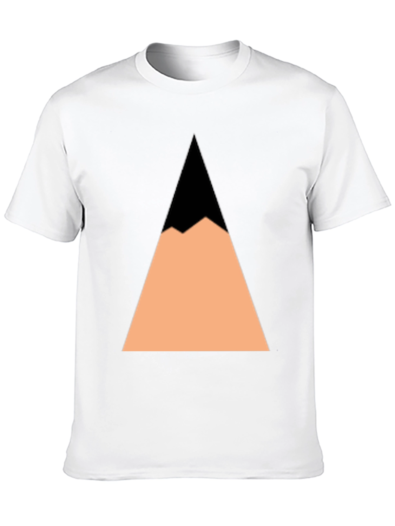 Geometric Mountain Peak Black T-Shirt