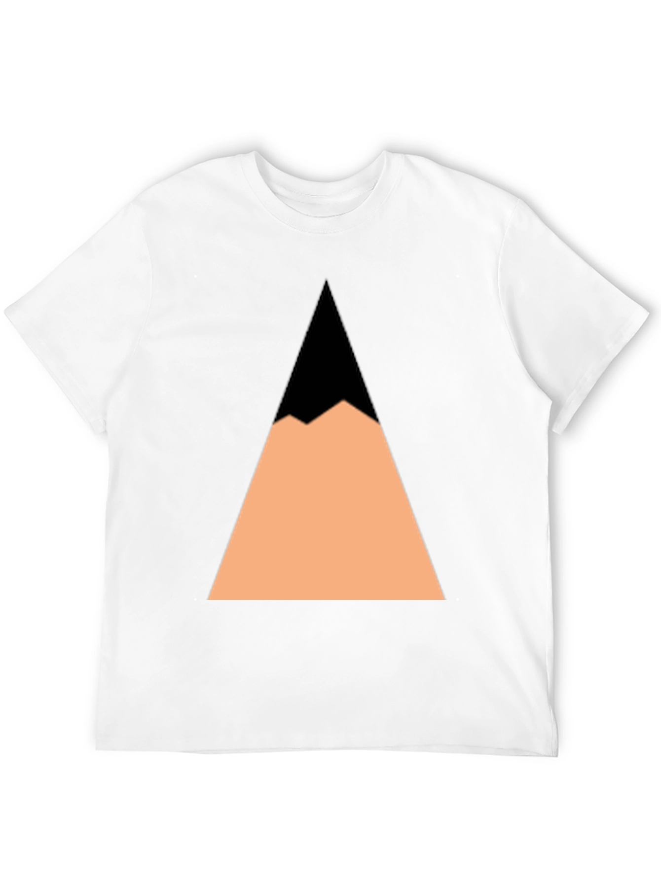 Geometric Mountain Peak Black T-Shirt