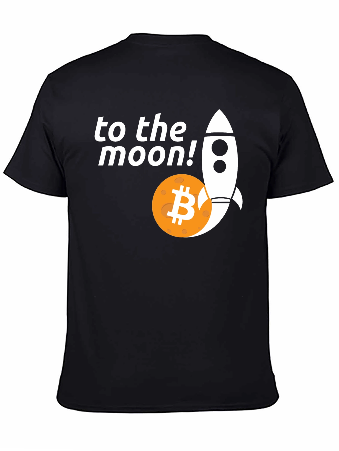 Bitcoin To The Moon T-Shirt - Crypto Rocket Tee