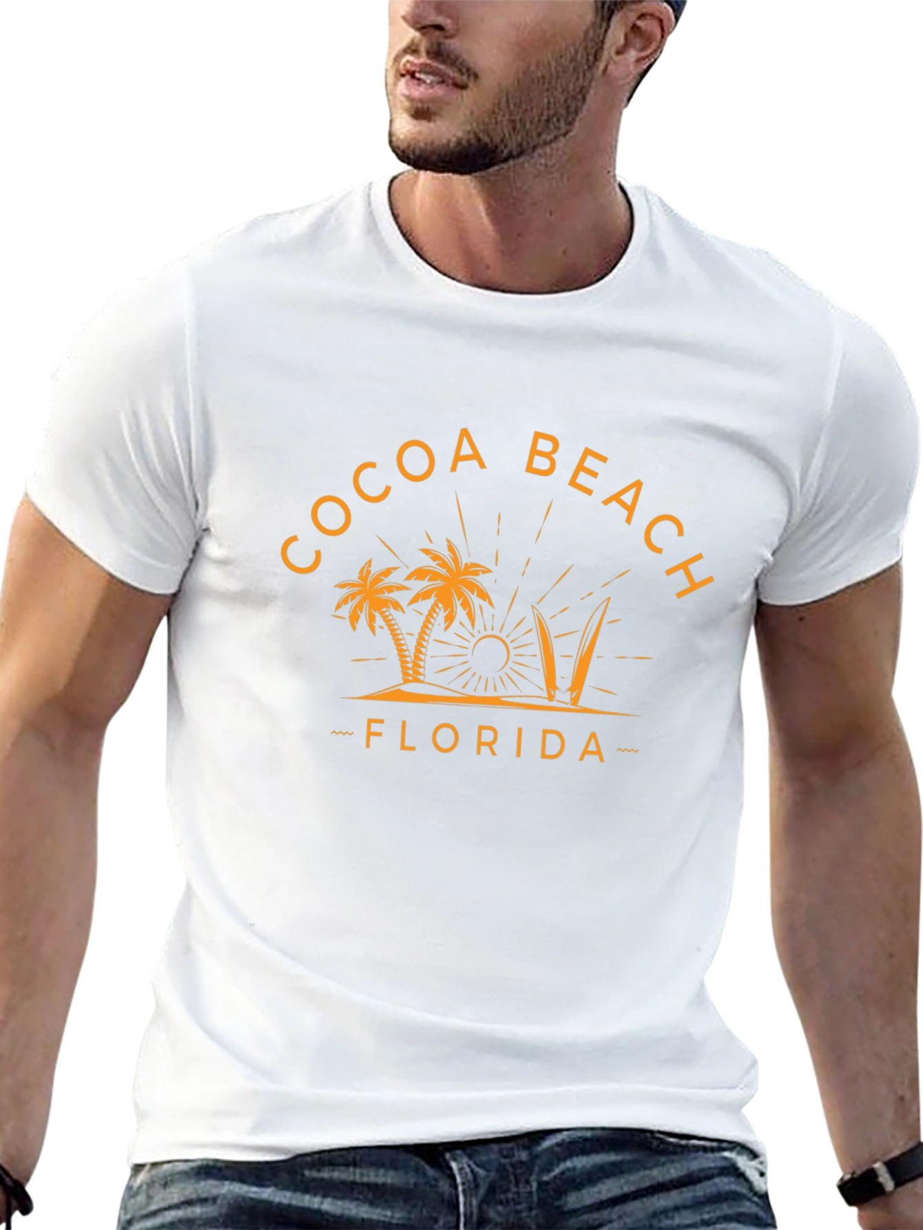Cocoa Beach Florida Graphic Tee - Black T-Shirt
